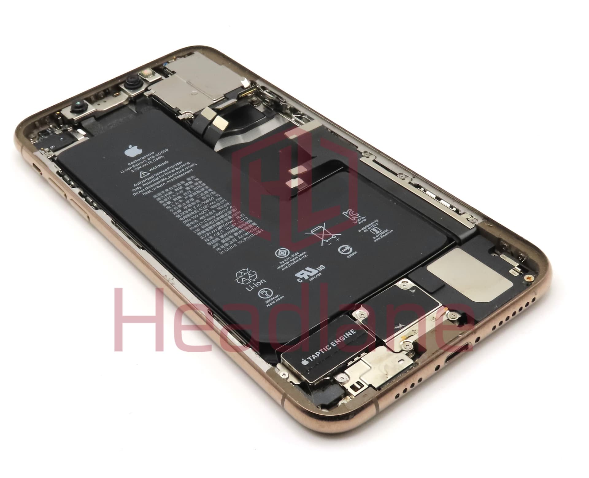 Apple iPhone 11 Pro Max Back / Battery Cover + Small Parts - Gold (Pulled - Grade C) - view 2