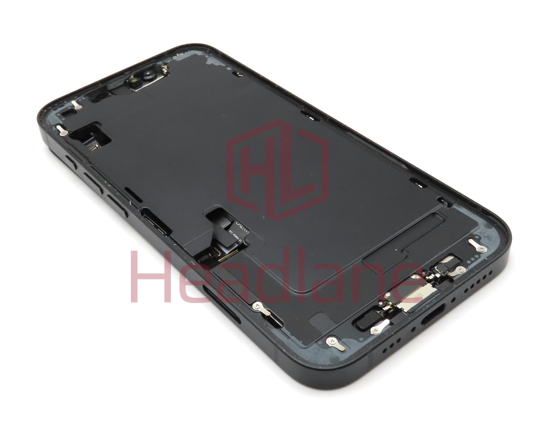 Apple iPhone 16e Back / Battery Cover + Small Parts - Black (Grade B) - view 2