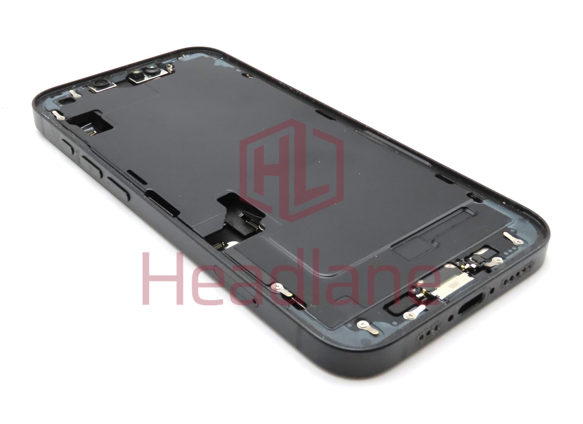 Apple iPhone 16e Back / Battery Cover + Small Parts - Black (Grade C) - view 2
