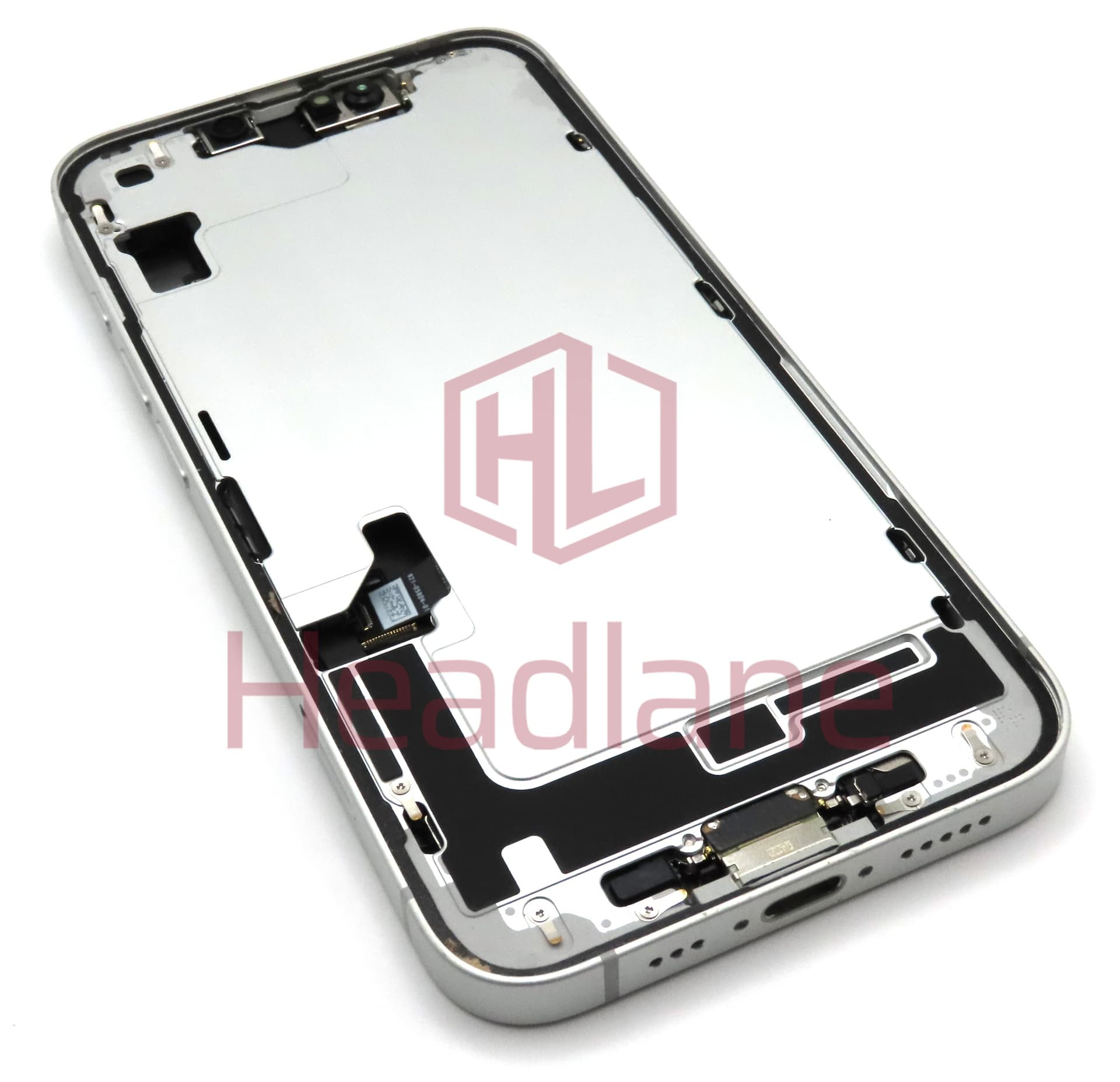 Apple iPhone 16e Back / Battery Cover + Small Parts - White (Grade A) - view 2