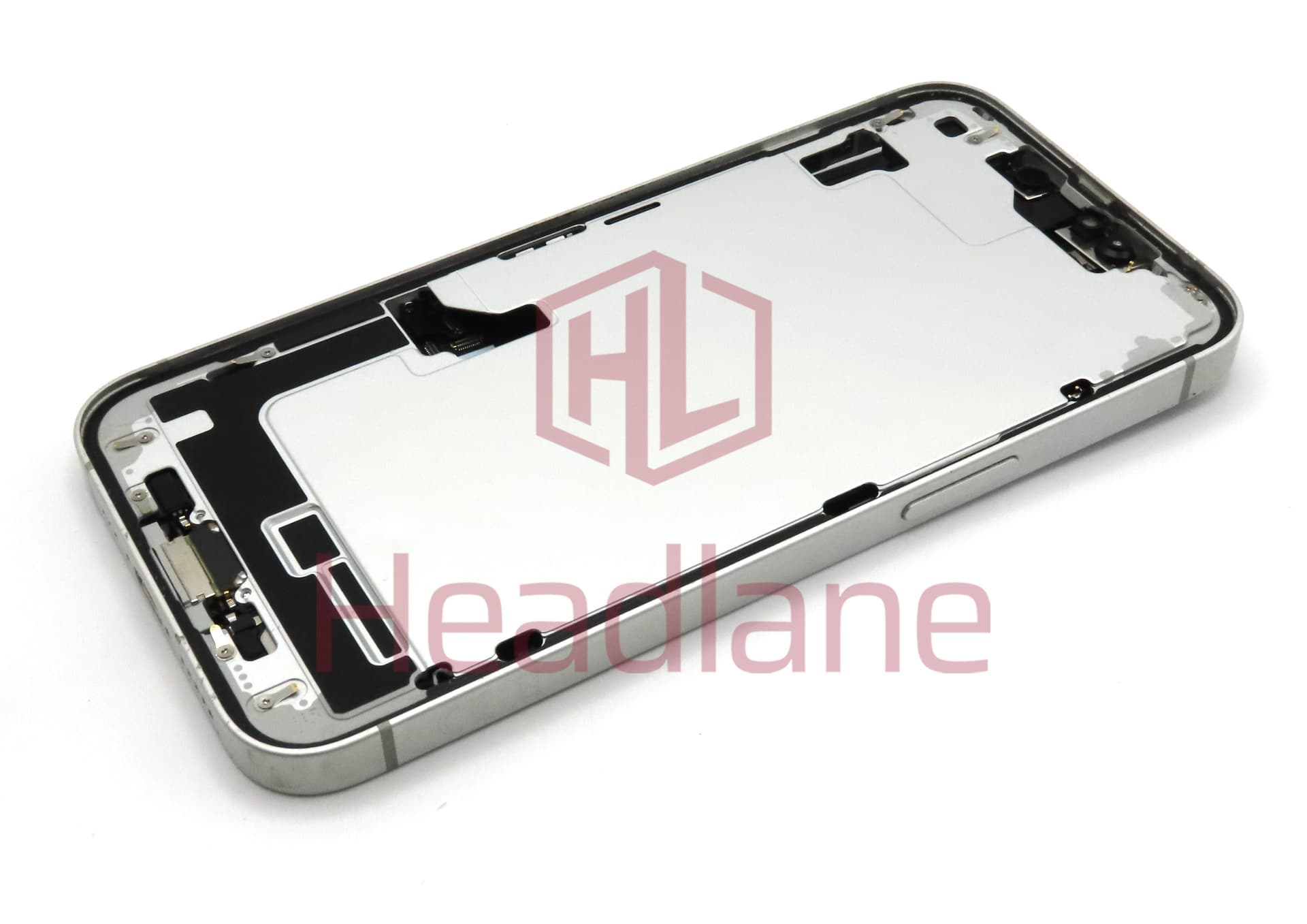 Apple iPhone 16e Back / Battery Cover + Small Parts - White (Grade B) - view 2