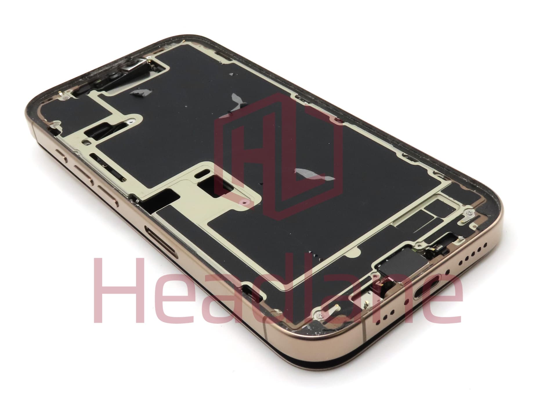 Apple iPhone 16 Pro Back / Battery Cover + Small Parts - Desert Titanium (Grade B) - view 2