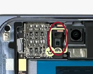 Google Pixel 10 Pro Fold Proximity Sensor Rubber - view 2