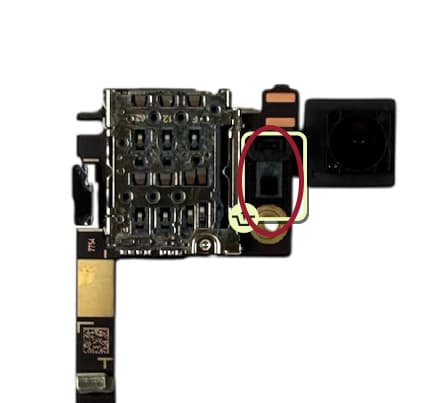 Google Pixel 10 Pro Fold Proximity Sensor Rubber - view 3