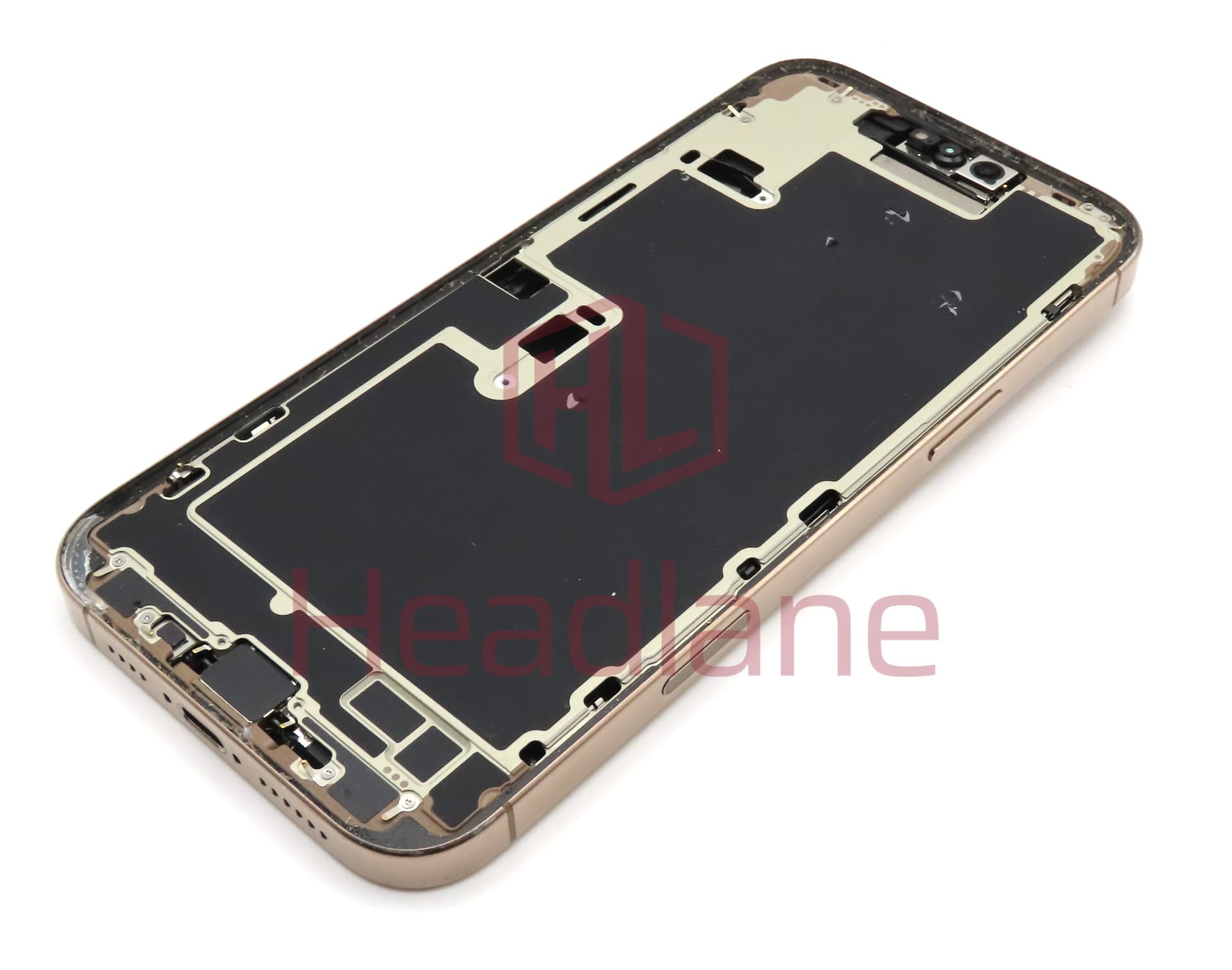Apple iPhone 16 Pro Max Back / Battery Cover + Small Parts - Desert Titanium (Pulled - Grade C) - view 2