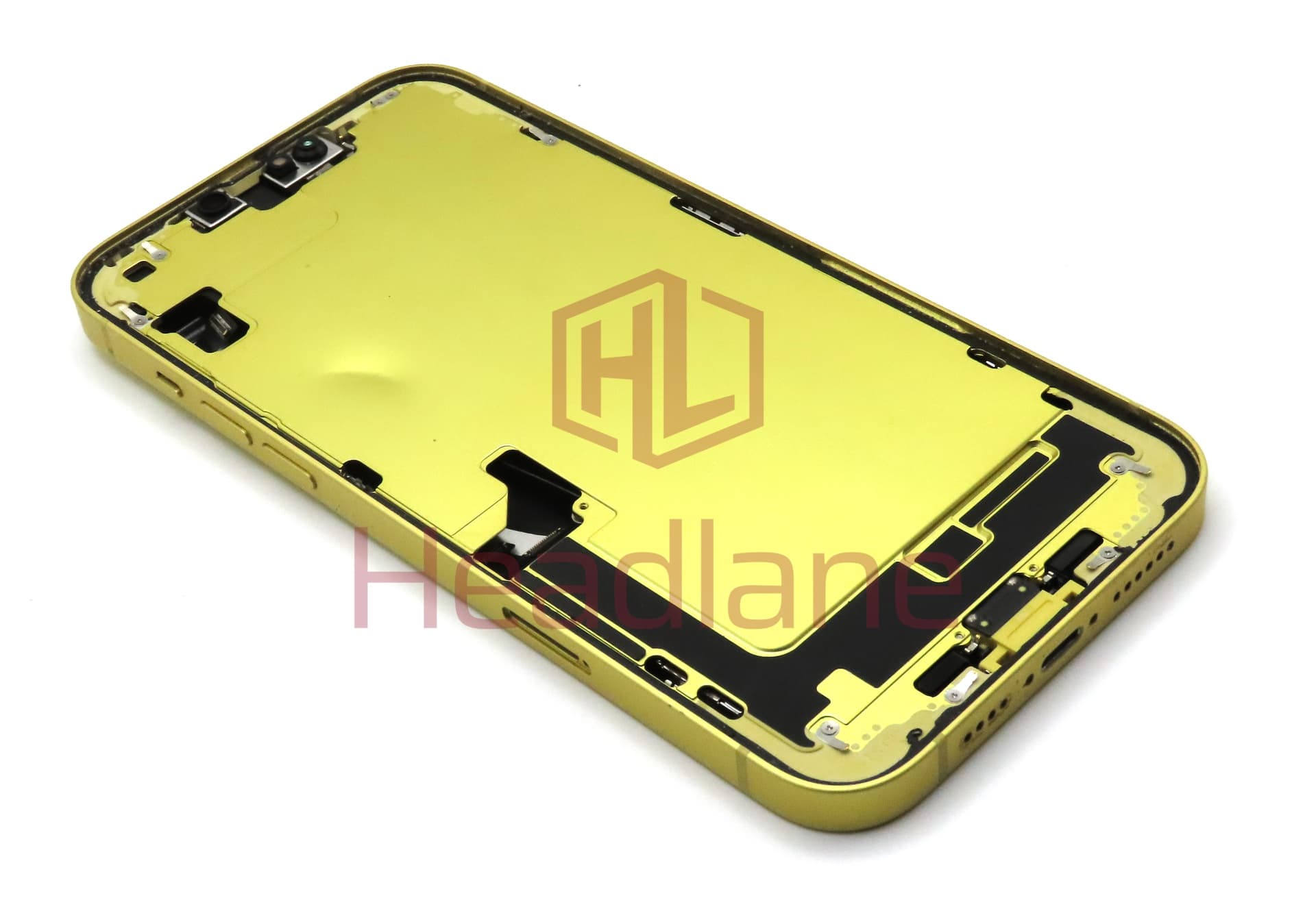 iPhone 14 Plus Back / Battery Cover + Small Parts - Yellow (Pulled - Grade C) - view 2