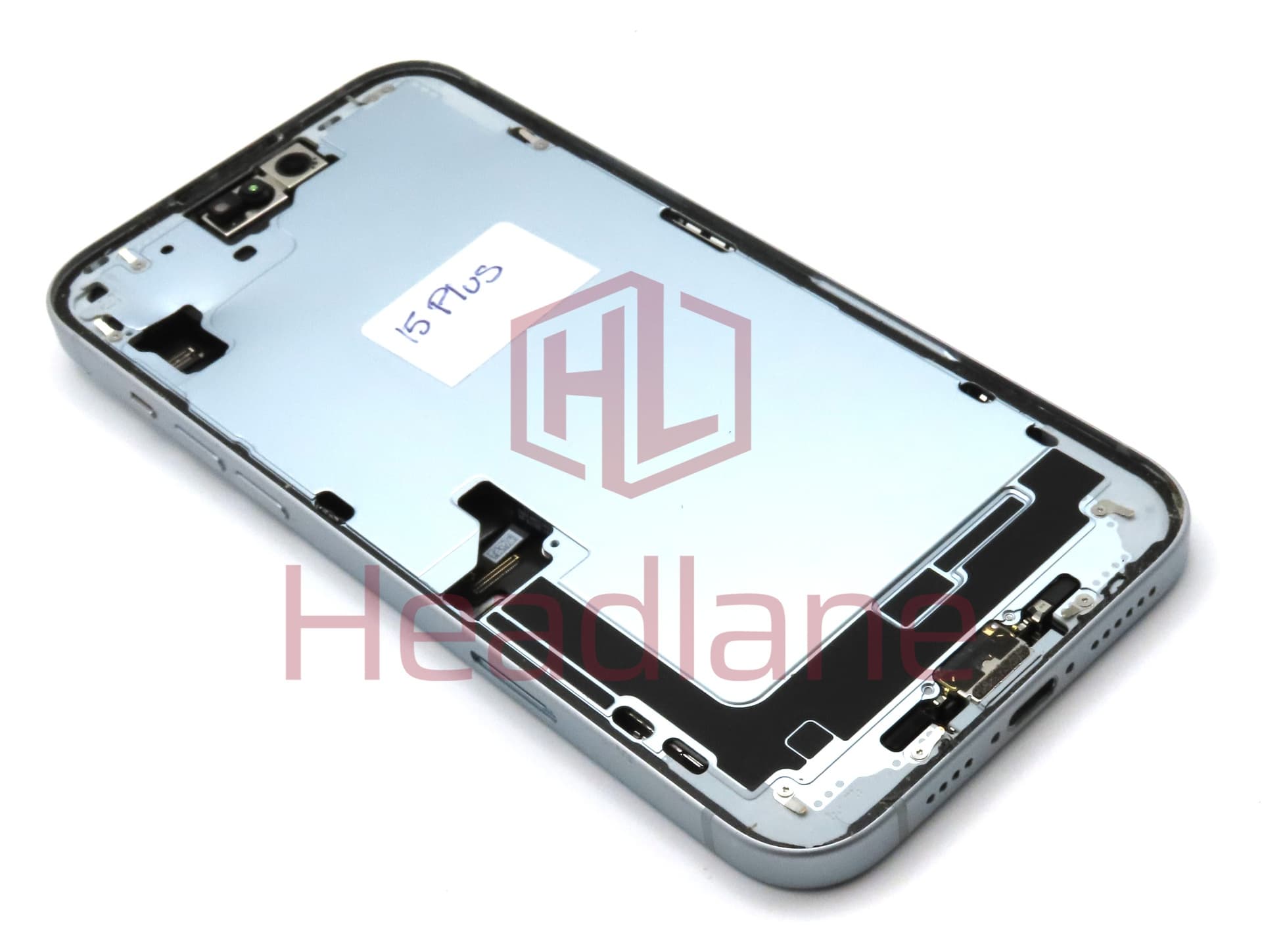 iPhone 15 Plus Back / Battery Cover + Small Parts - Blue (Pulled - Grade B) - view 2