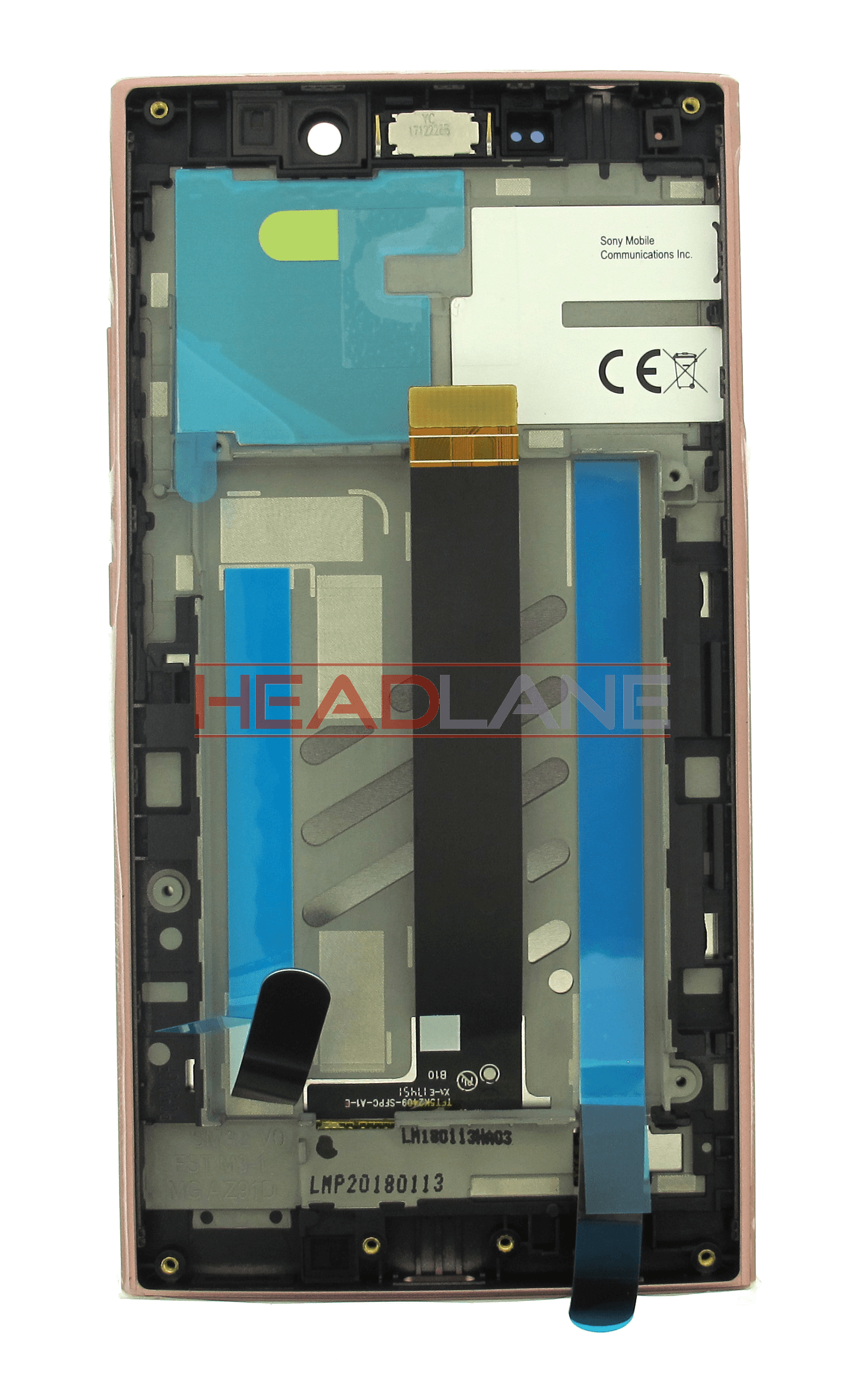 Sony H3311 Xperia L2 LCD Display / Screen + Touch - Pink - view 2