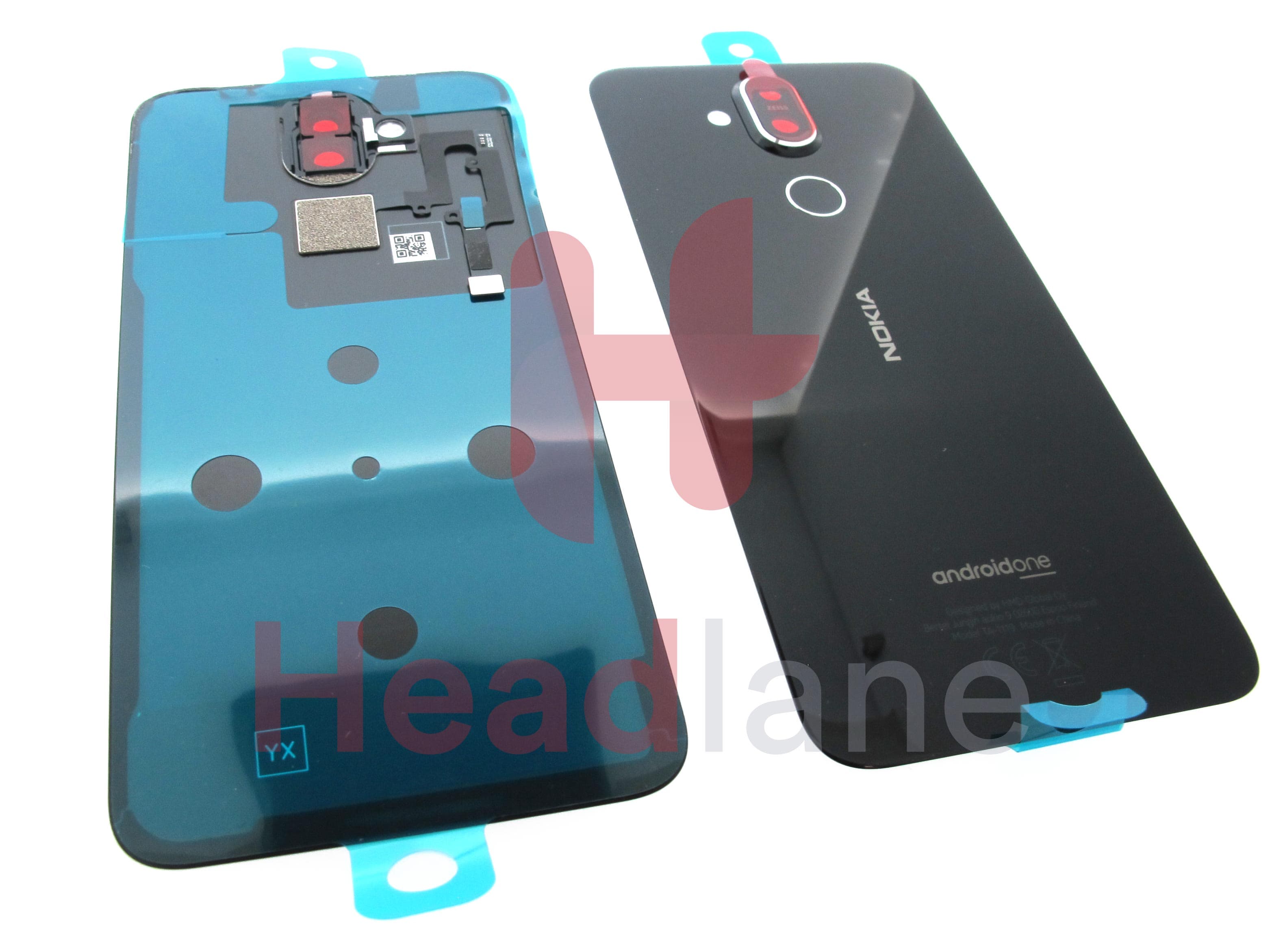 Nokia TA-1119 (Dual SIM) 8.1 Back / Battery Cover - Blue - view 2