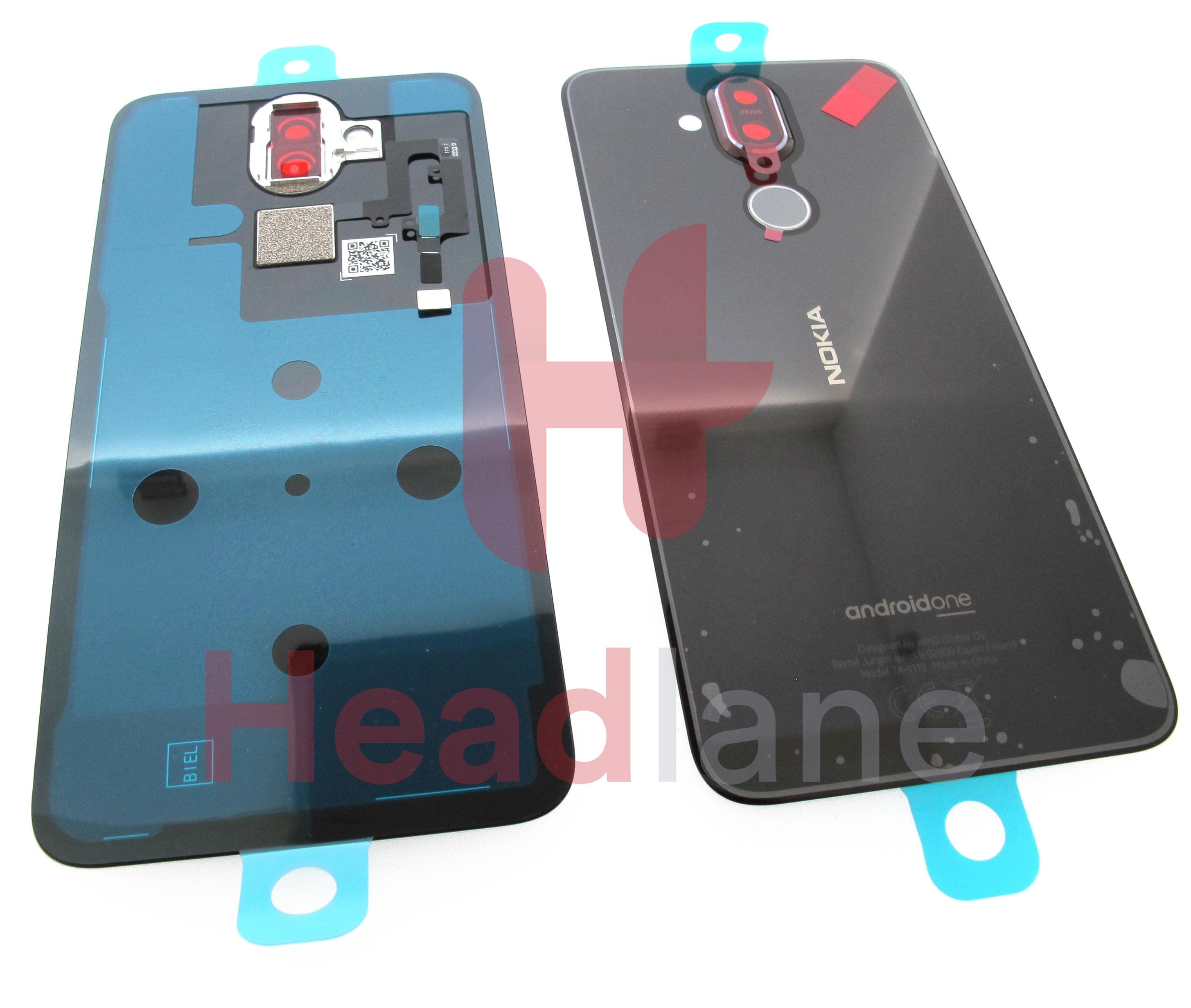 Nokia TA-1119 (Dual SIM) 8.1 Back / Battery Cover - Steel - view 2