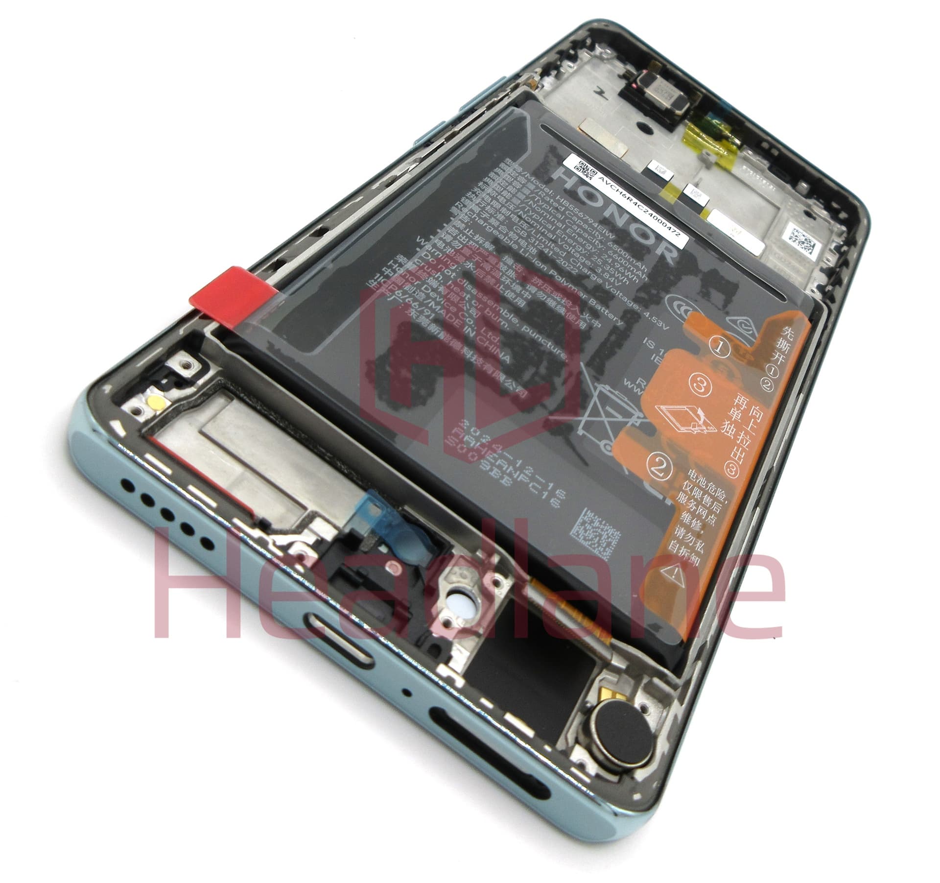 Honor Magic7 Lite LCD Display / Screen + Touch + HB556794EIW Battery - Jade Cyan - view 2