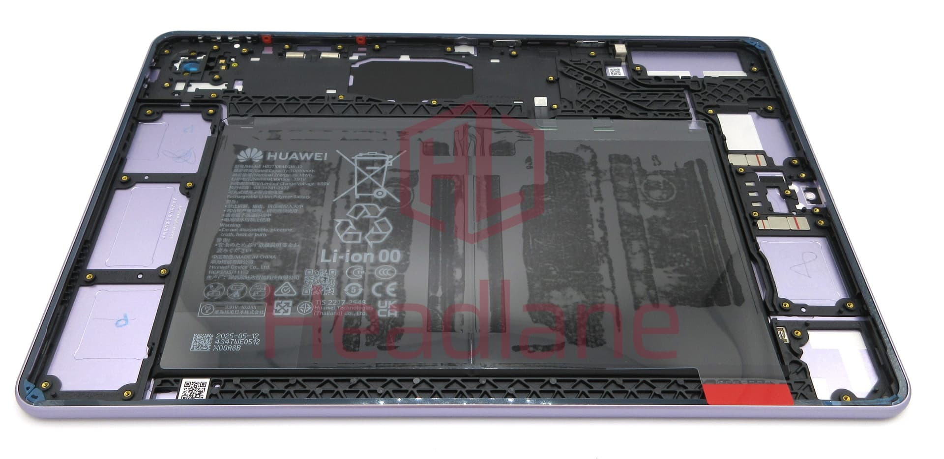Huawei MatePad 11.5 (2025) Back / Battery Cover + HB27J0B4EGW-12 Battery - Purple - view 2