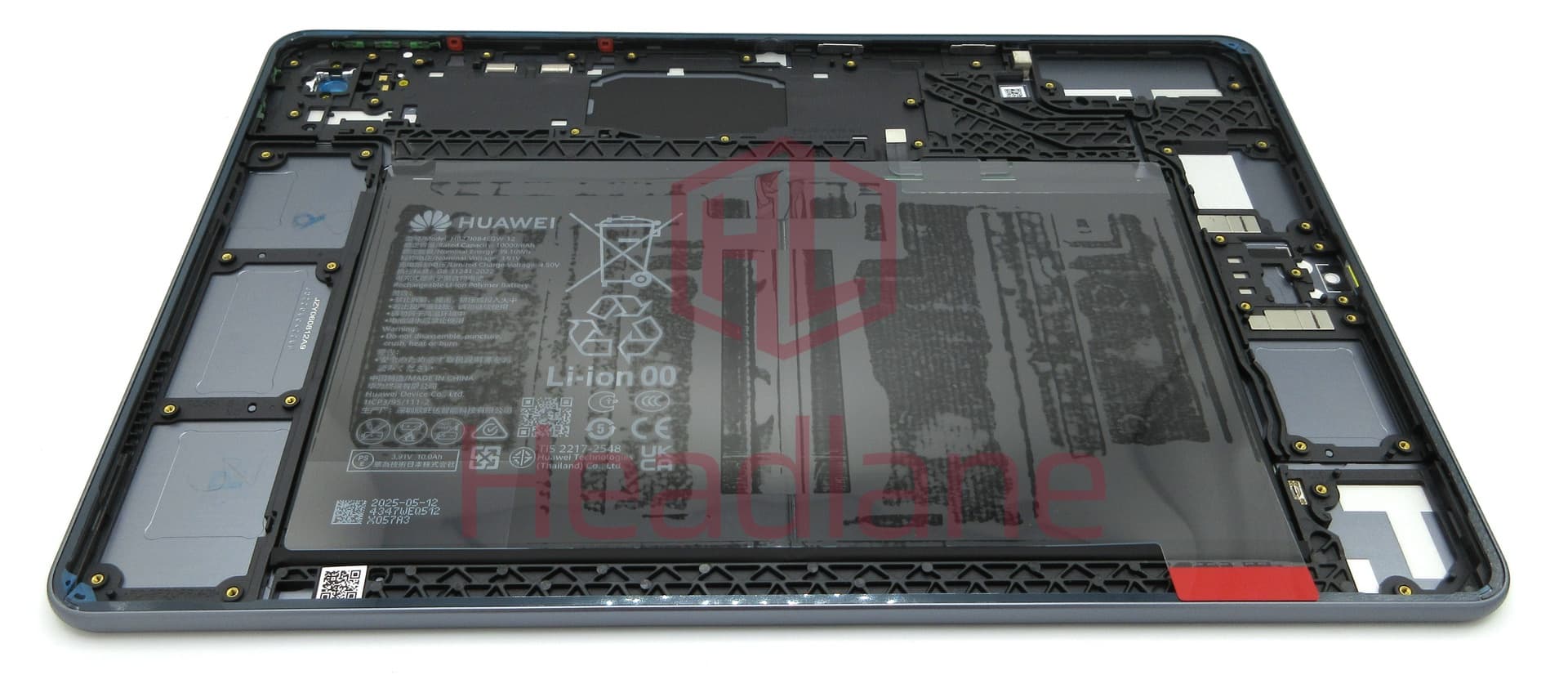 Huawei MatePad 11.5 (2025) Back / Battery Cover + HB27J0B4EGW-12 Battery - Space Grey - view 2