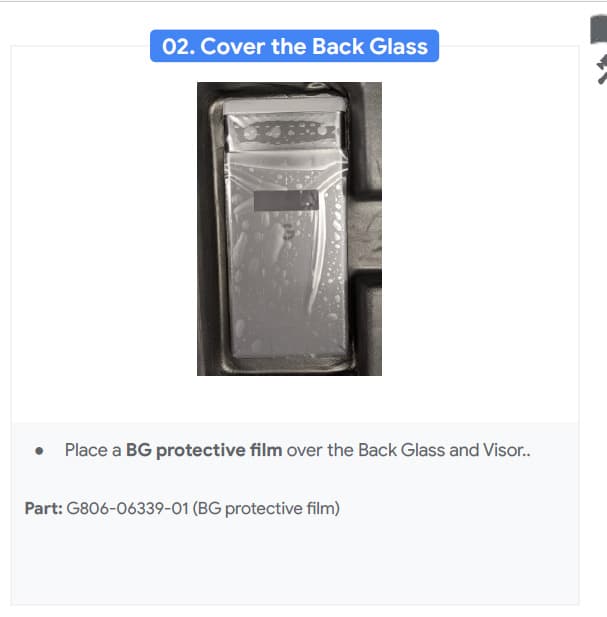 Google Pixel 6 Back / Battery Cover Protective Film - view 2