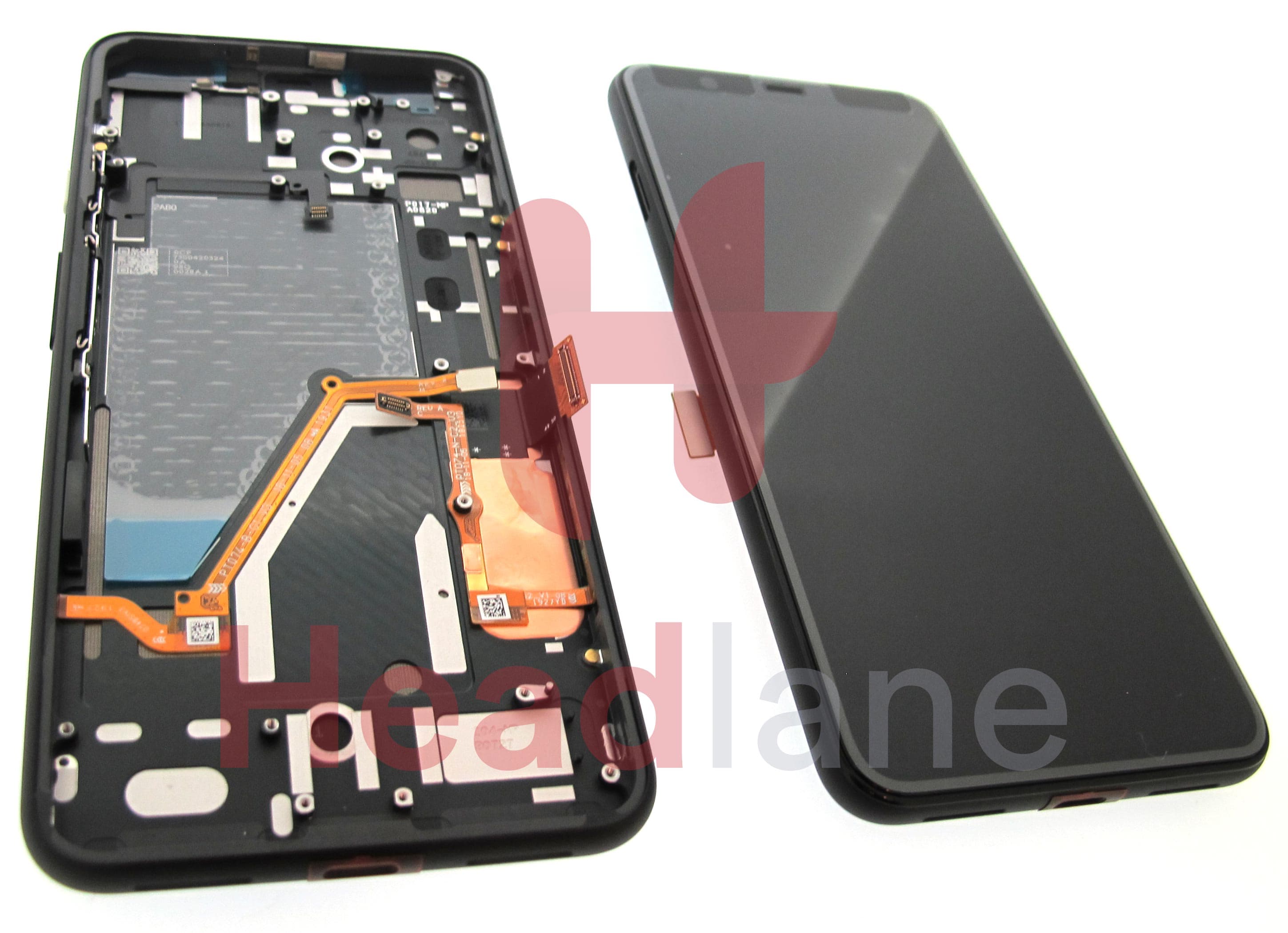 Google Pixel 4 XL LCD Display / Screen + Touch - Black - view 2