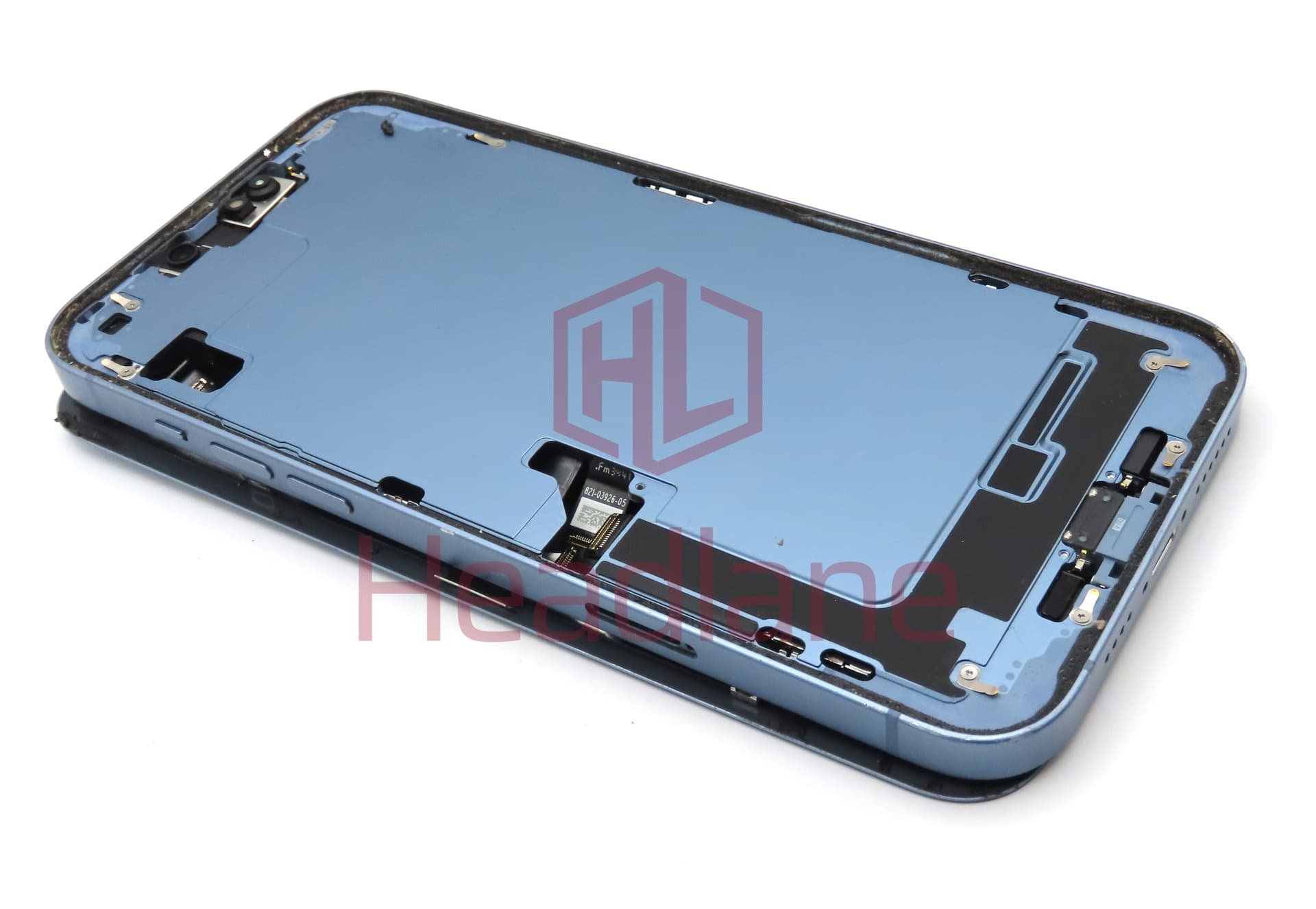 iPhone 14 Plus Back / Battery Cover + Small Parts - Blue (Pulled - Grade C) - view 2
