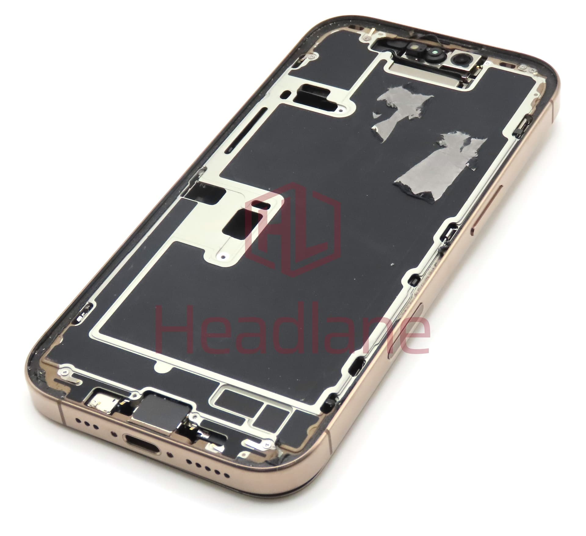 Apple iPhone 16 Pro Back / Battery Cover + Small Parts - Desert Titanium (Grade A) - view 2