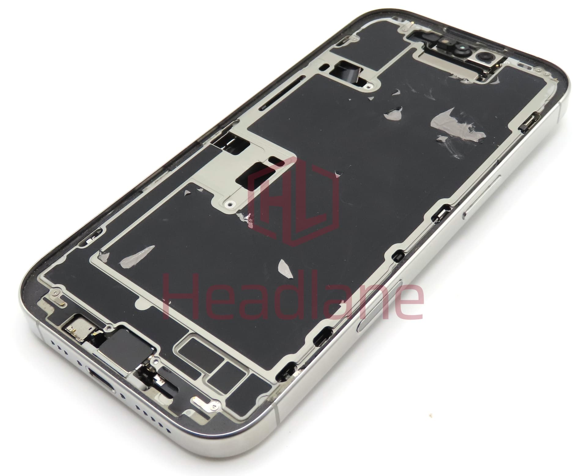 Apple iPhone 16 Pro Back / Battery Cover + Small Parts - White Titanium (Grade A) - view 2