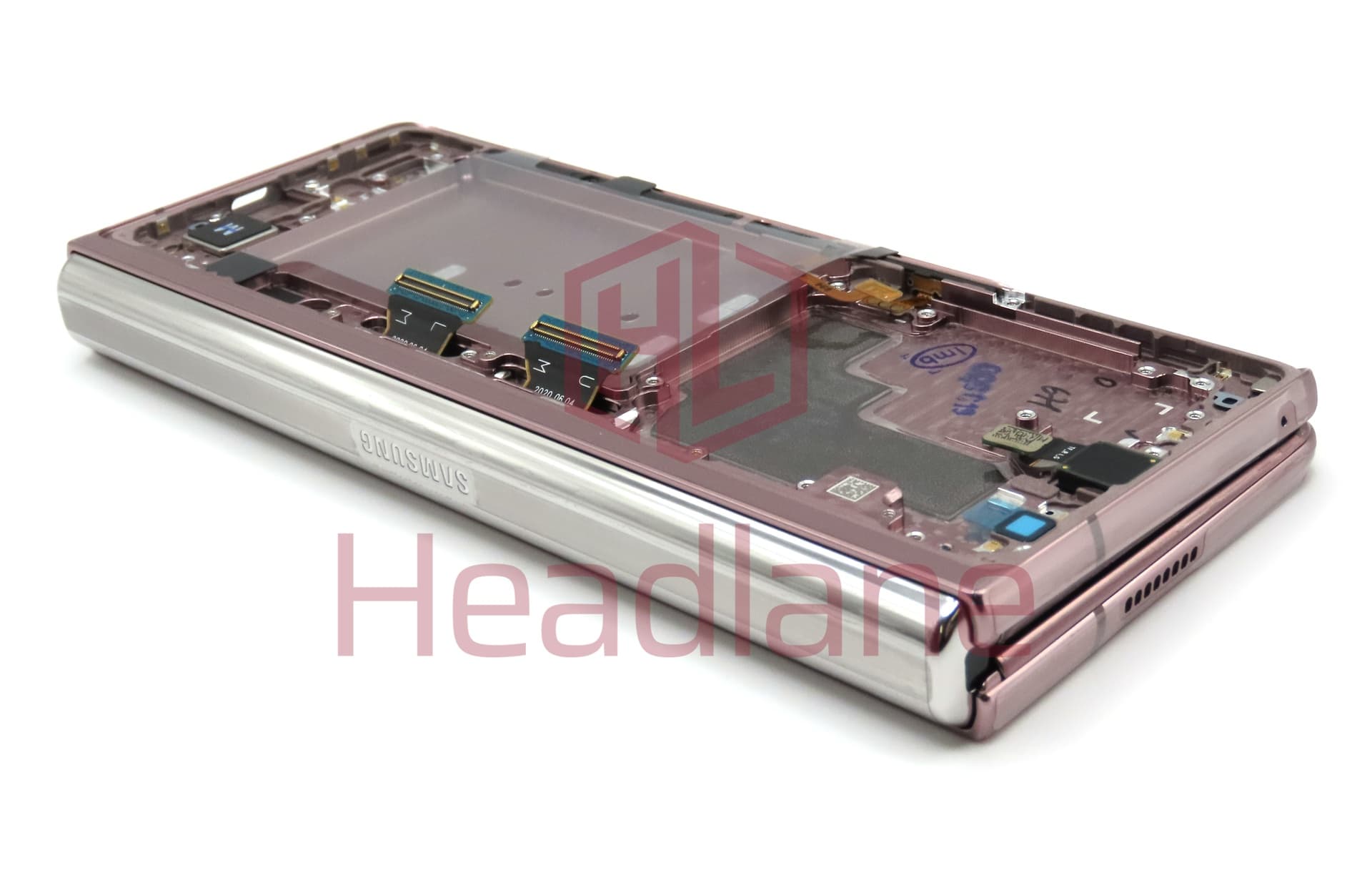 Samsung SM-F916 Galaxy Z Fold2 5G LCD Display / Screen + Touch - Mystic Bronze (Silver Hinge) - view 5
