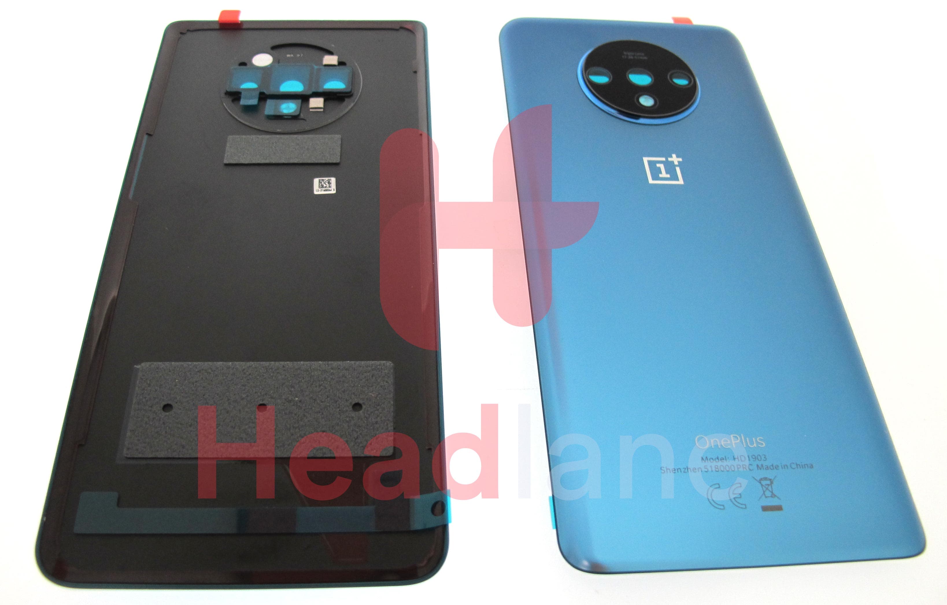 OnePlus 7T Back / Battery Cover - Glacier Blue - view 2