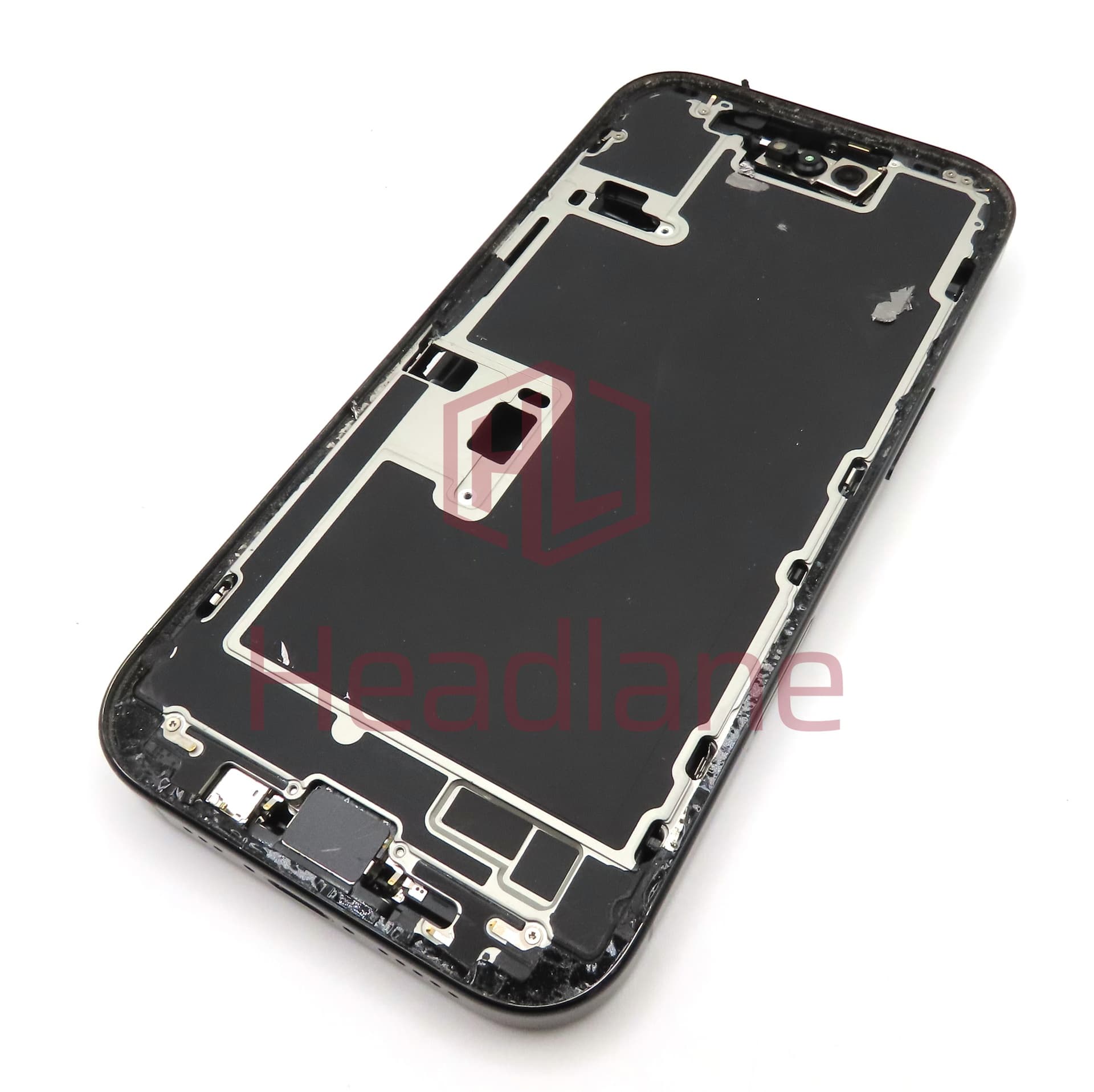 Apple iPhone 16 Pro Back / Battery Cover + Small Parts - Black Titanium (Grade A) (No Camera) - view 2