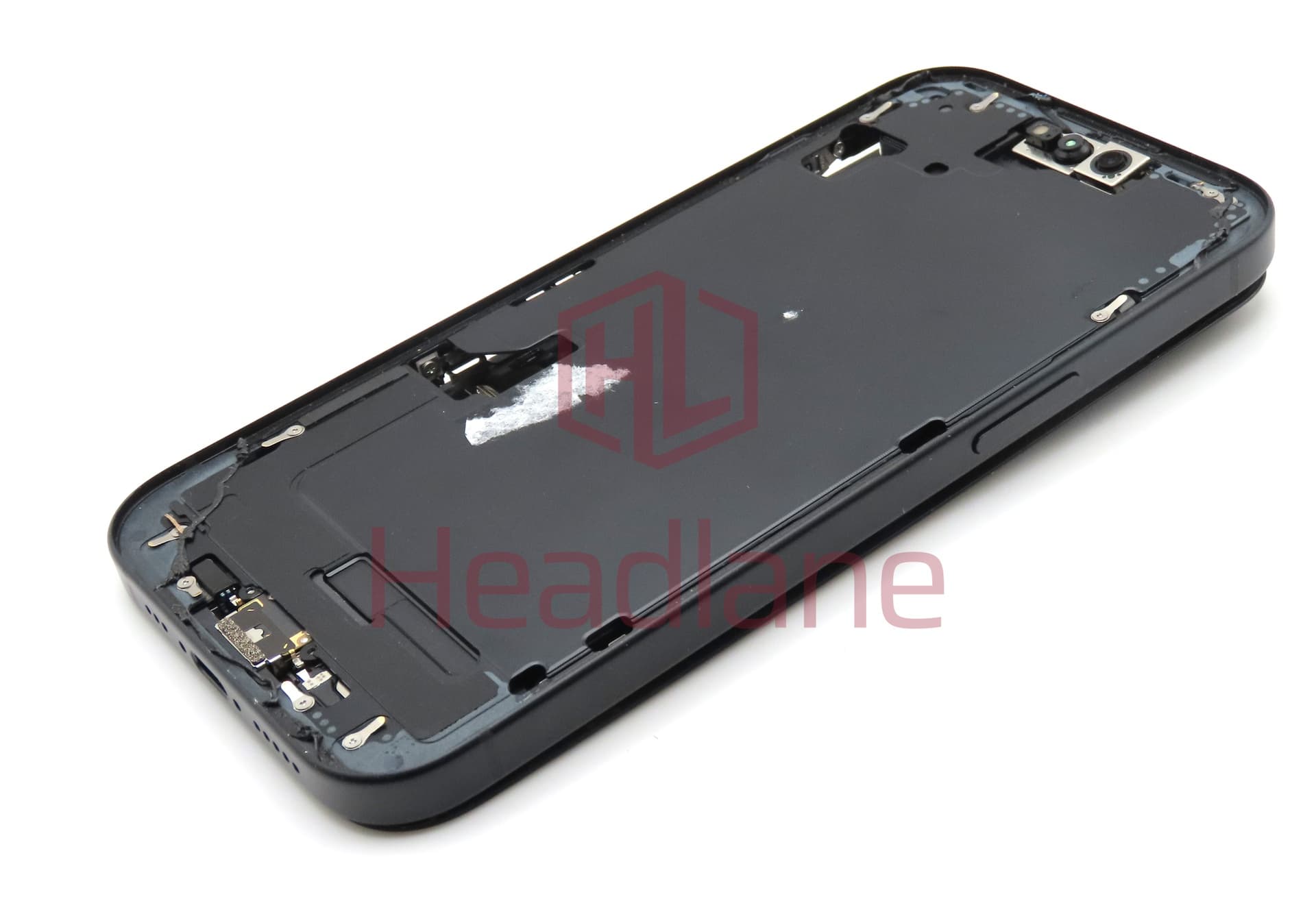 iPhone 15 Back / Battery Cover + Small Parts - Black (Pulled - Grade B) (No Camera) - view 2