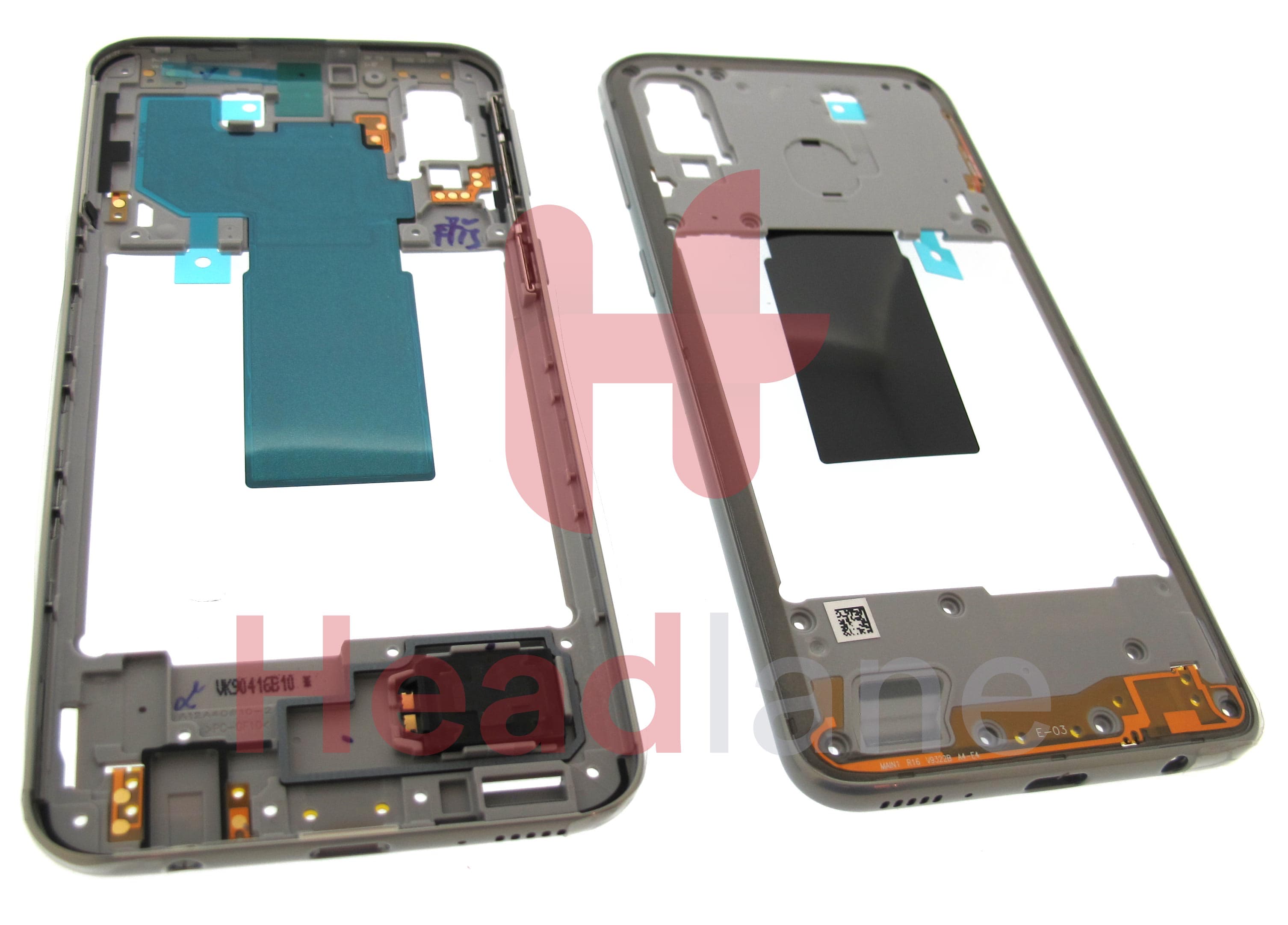 Samsung SM-A405 Galaxy A40 Middle Cover / Chassis - White - view 2