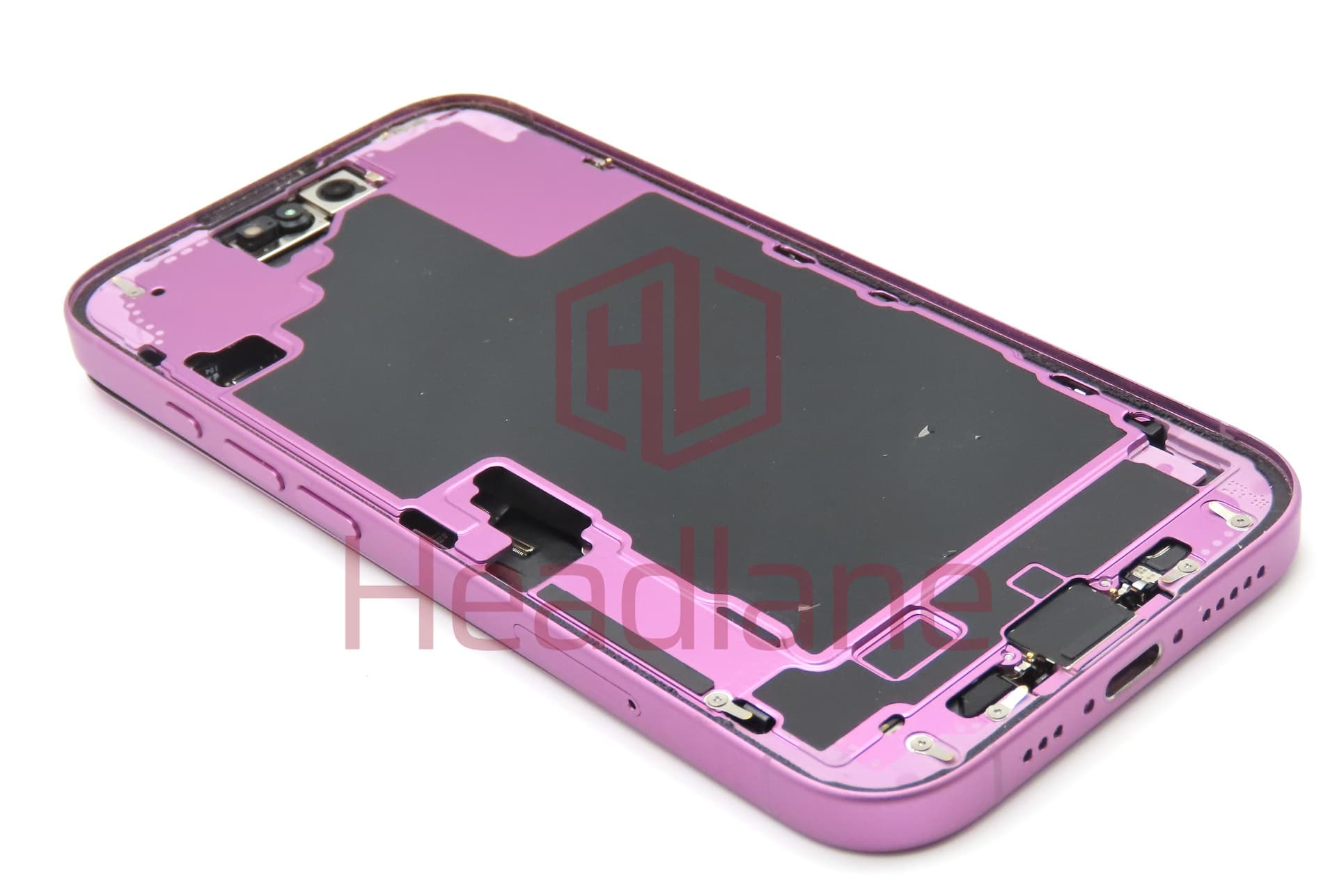 Apple iPhone 16 Back / Battery Cover + Small Parts - Pink (Pulled - Grade C) (No Camera) - view 2