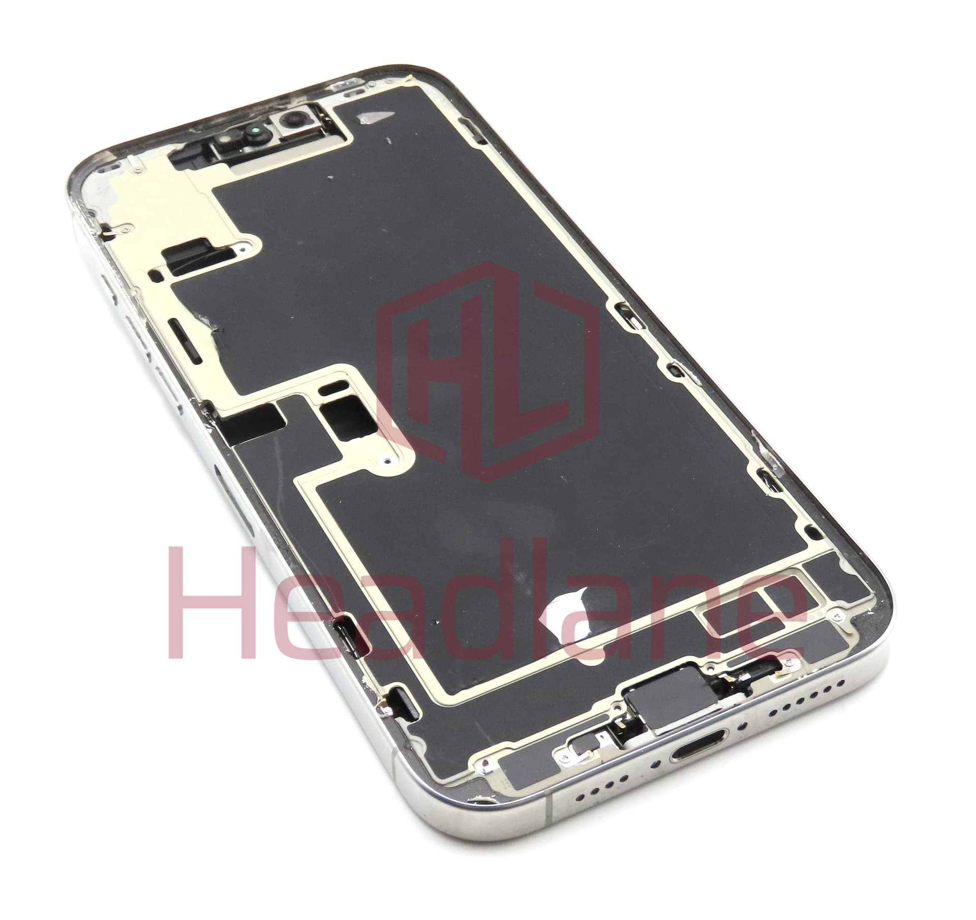 Apple iPhone 16 Pro Max Back / Battery Cover + Small Parts - White Titanium (Pulled - Grade C) - view 2