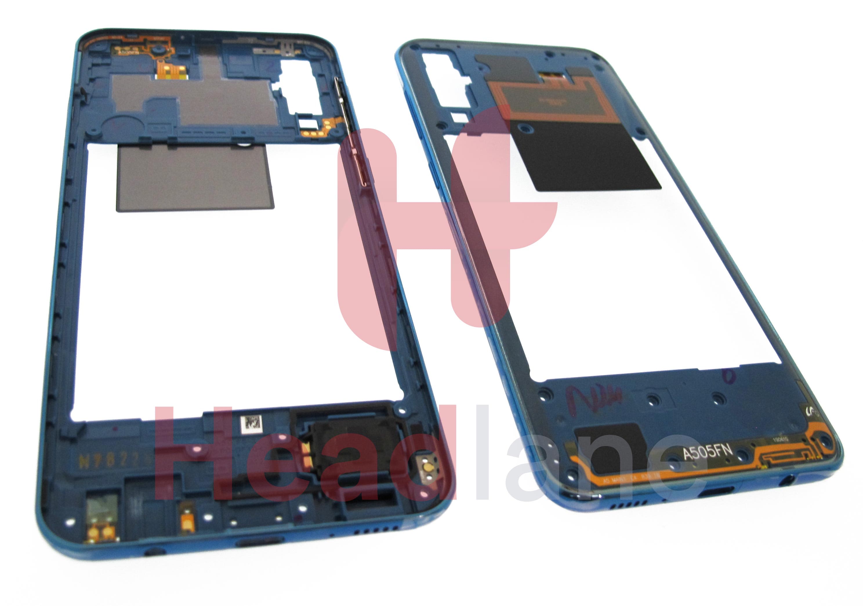 Samsung SM-A505 Galaxy A50 Middle Cover / Chassis - Blue - view 2