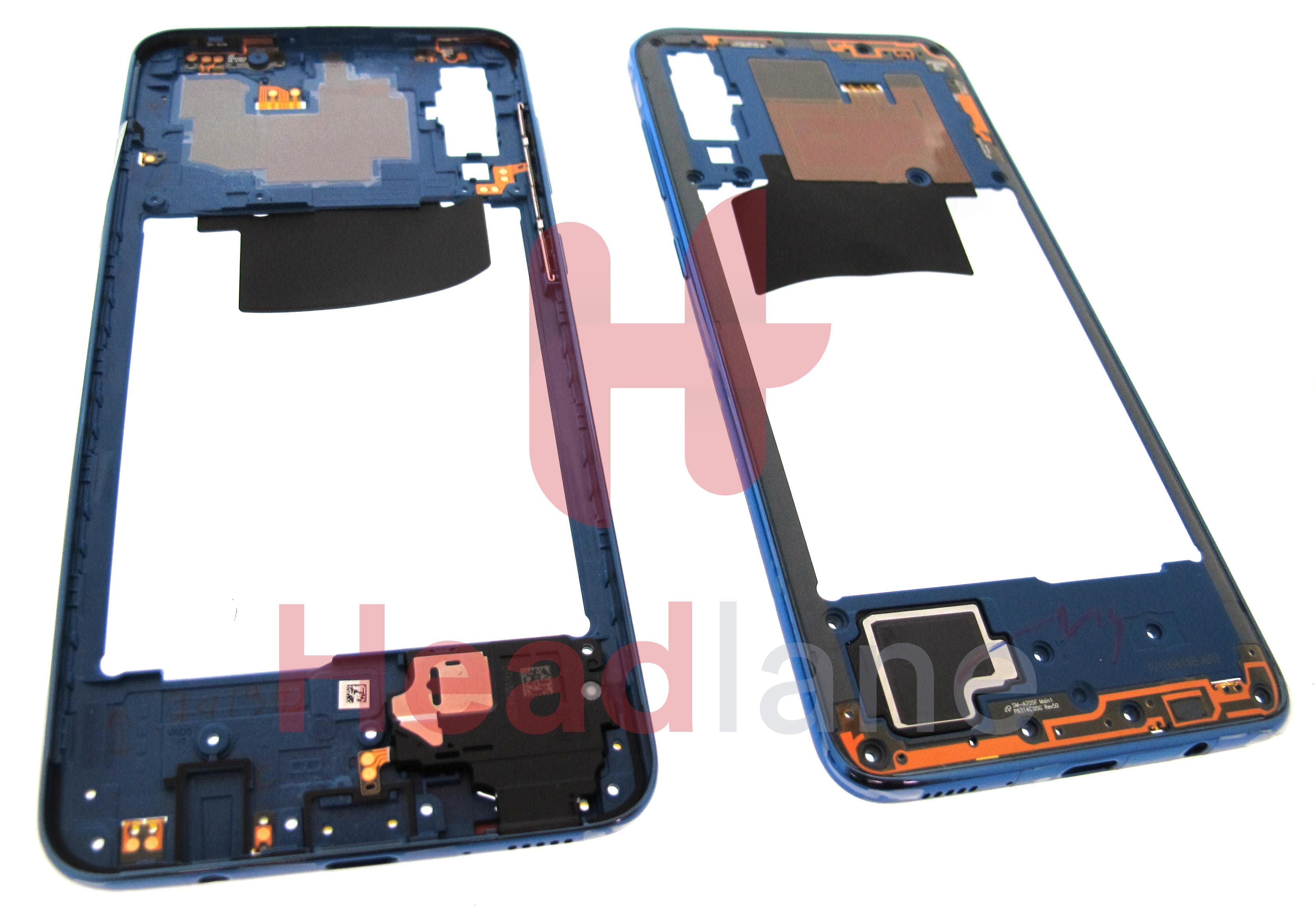 Samsung SM-A705 Galaxy A70 Middle Cover / Chassis - Blue - view 2