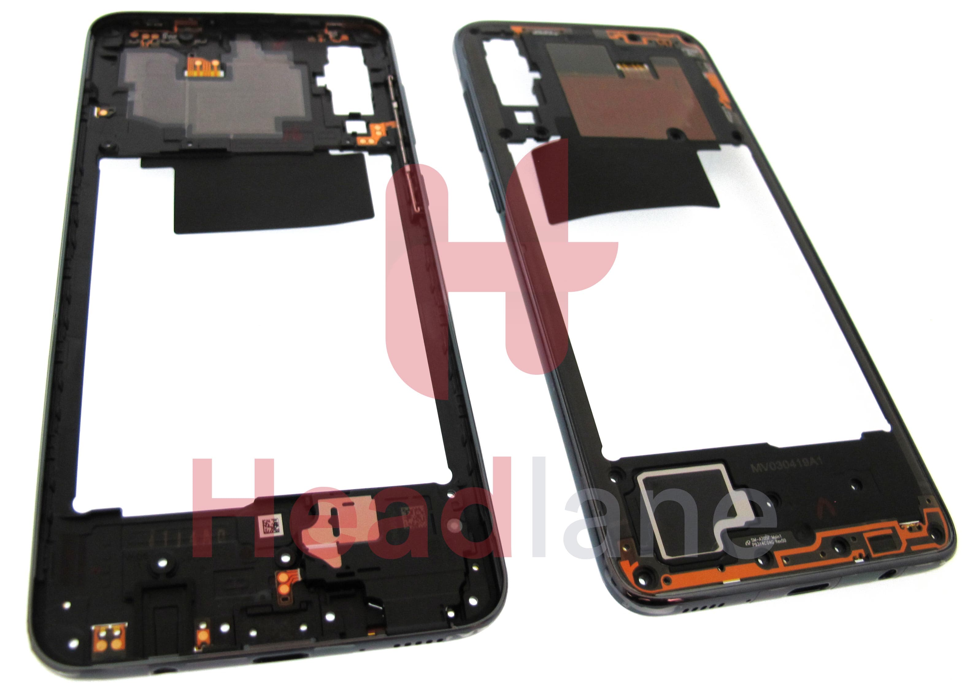 Samsung SM-A705 Galaxy A70 Middle Cover / Chassis - Black - view 2