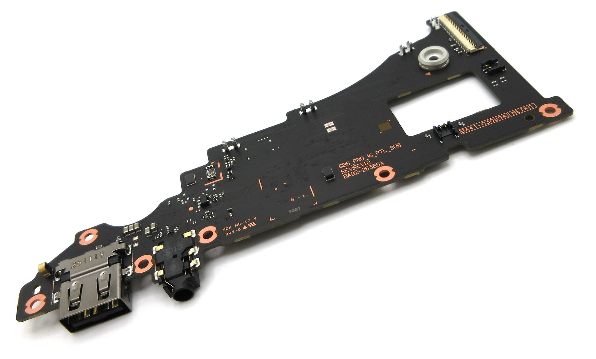 Samsung NP960XJG Galaxy Book6 Pro 16" Top USB / Headphone Jack Board - view 2