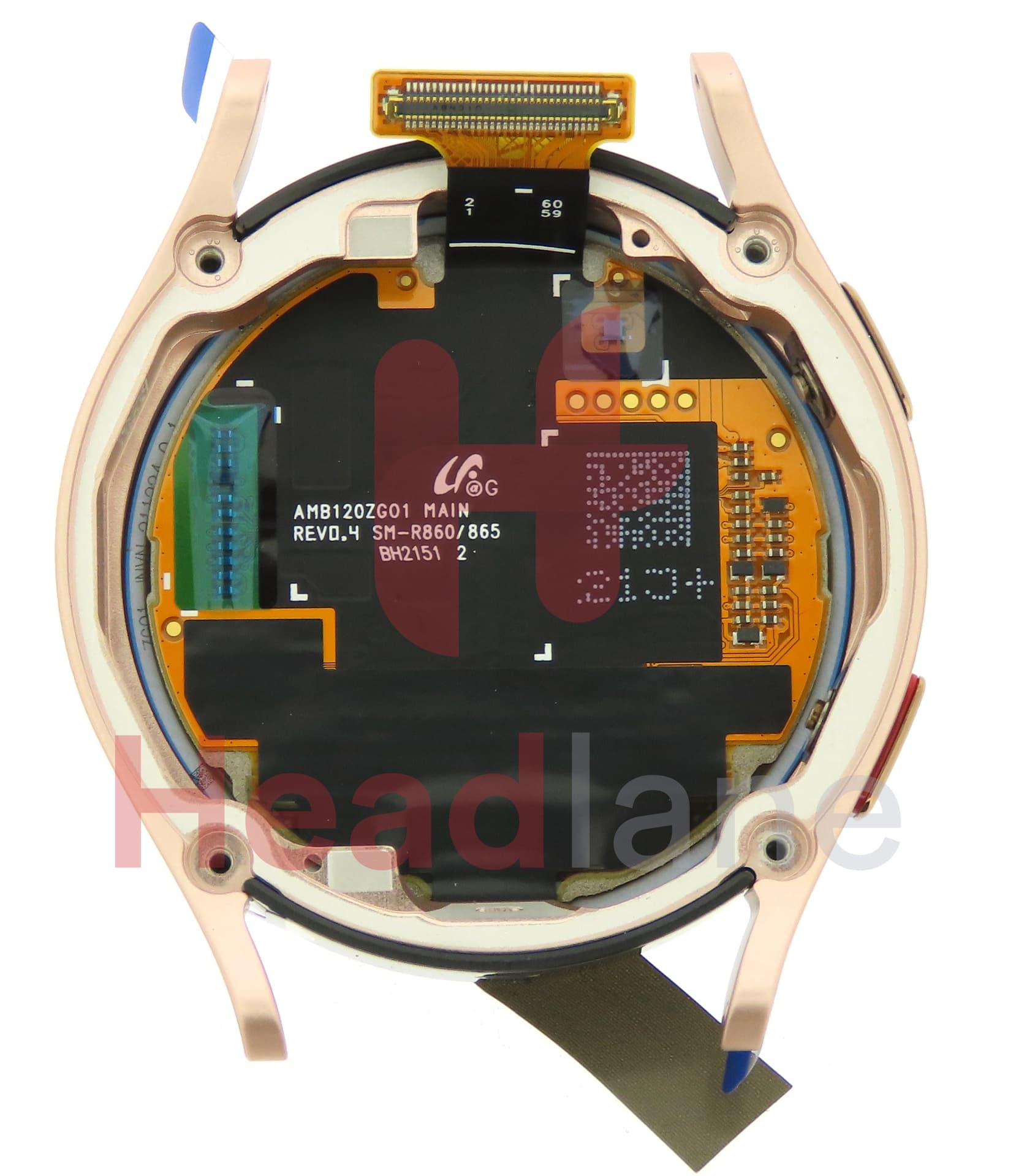 Samsung SM-R860 Galaxy Watch4 40mm BT LCD Display / Screen + Touch - Pink Gold - view 3