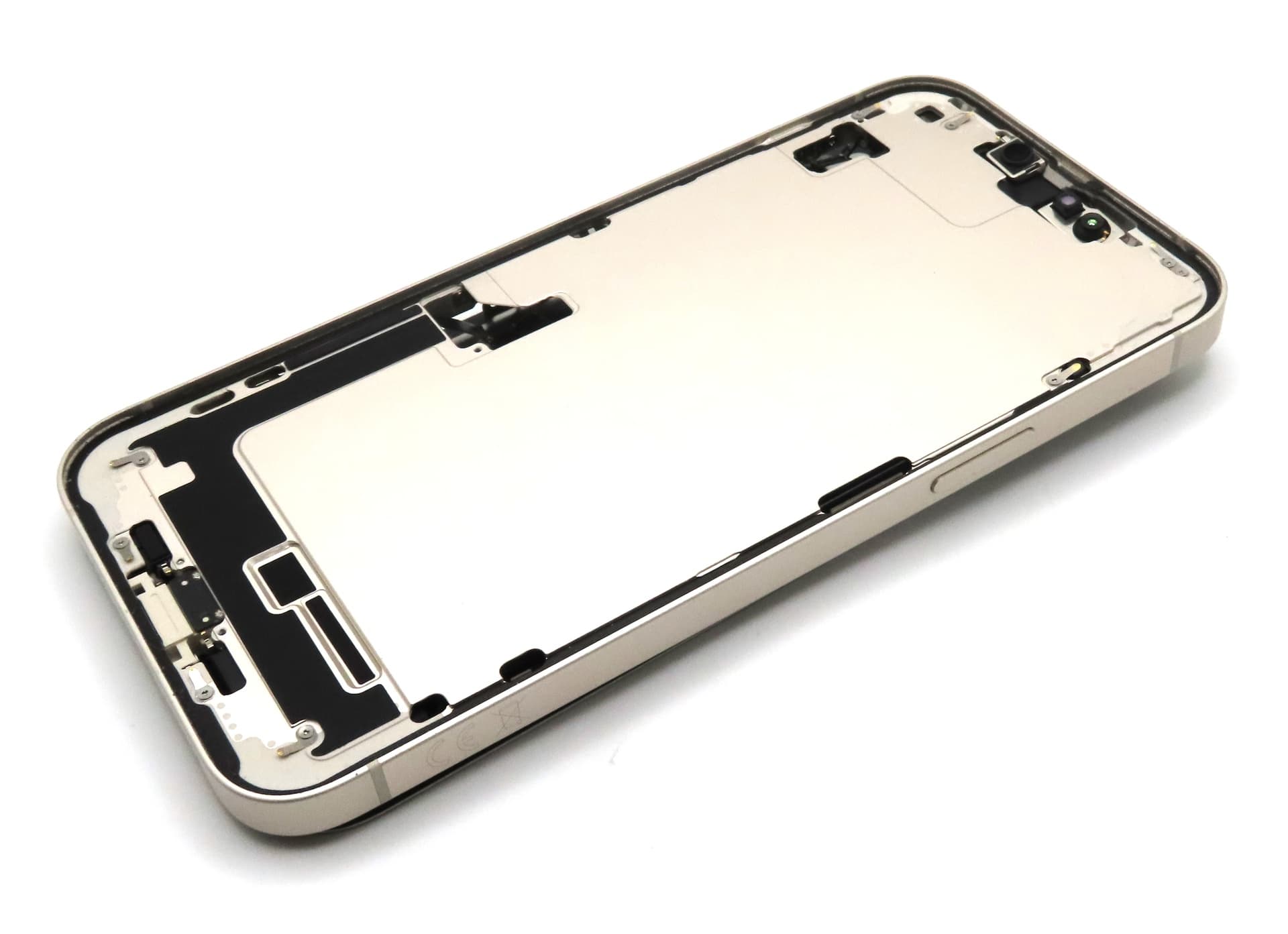 iPhone 14 Plus Back / Battery Cover + Small Parts - Starlight (Pulled - Grade B) - view 2