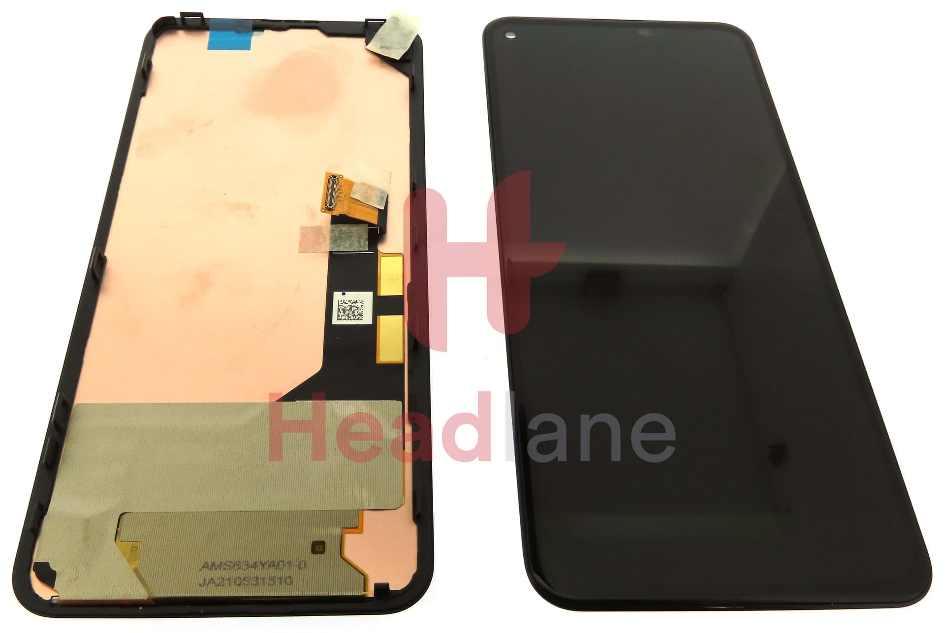 Google Pixel 5a LCD Display / Screen + Touch (Pulled) - view 3