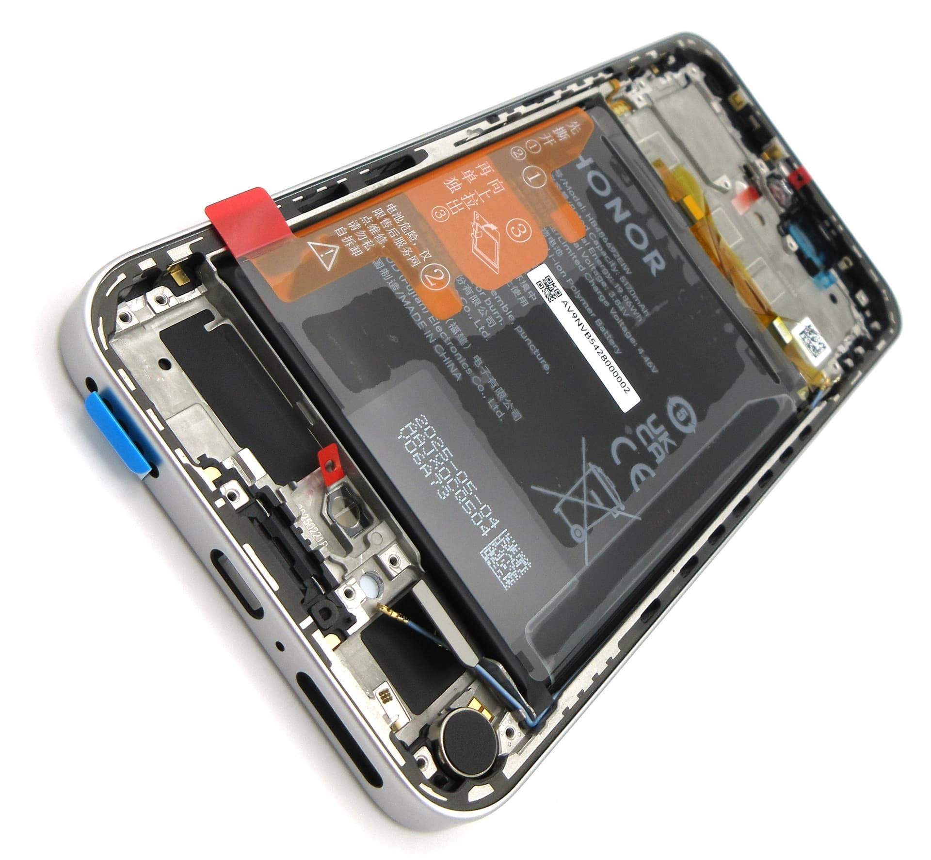 Honor 400 LCD Display / Screen + Touch + HB486692EIW 5170mAh Battery Assembly - Meteor Silver - view 2