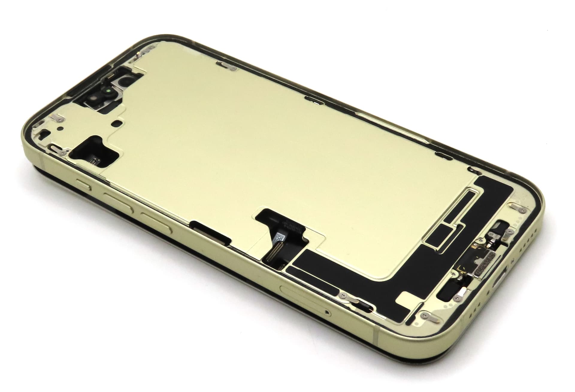 iPhone 15 Back / Battery Cover + Small Parts - Yellow (Pulled - Grade A) - view 2