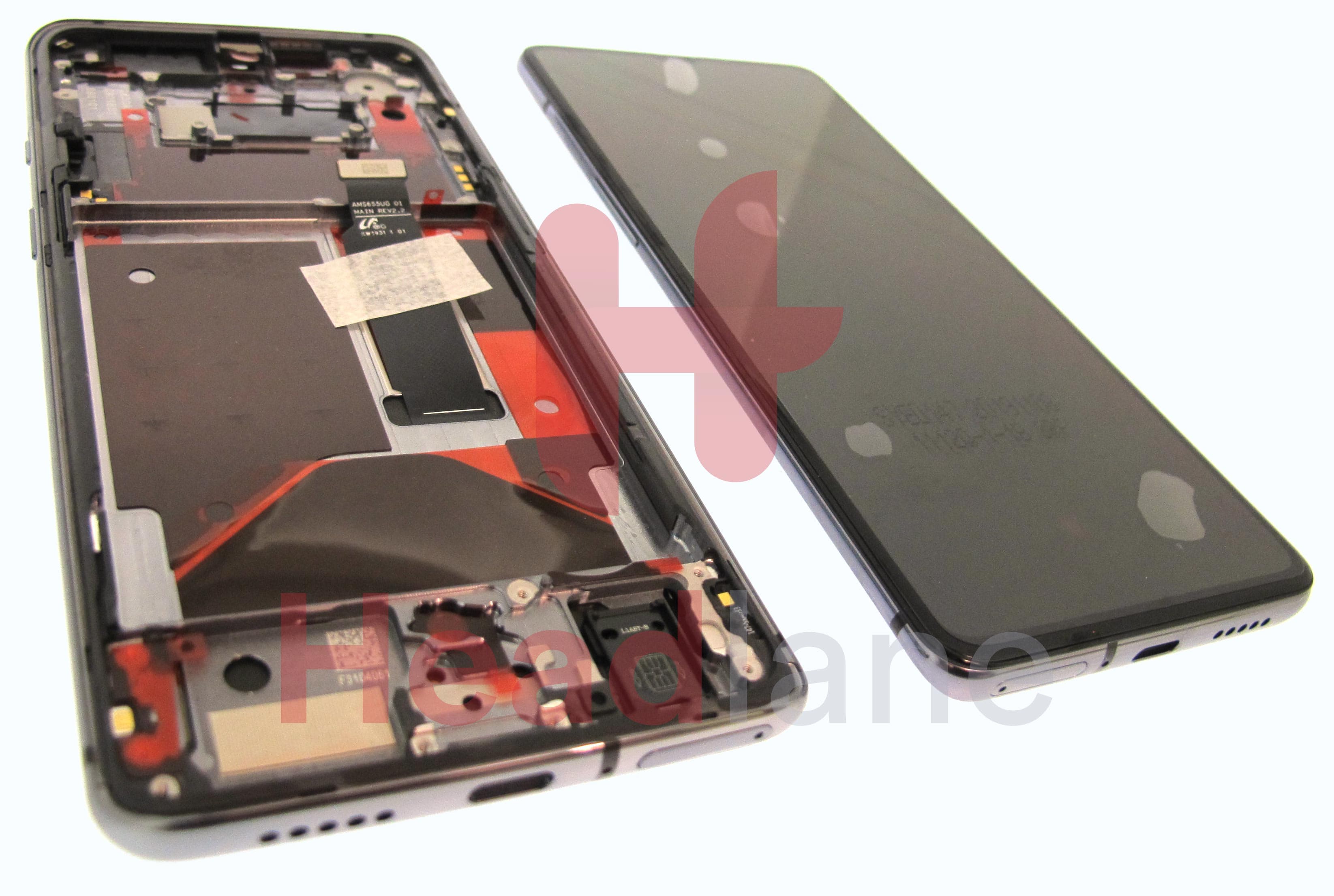 OnePlus 7T LCD Display / Screen + Touch - Frosted Silver - view 2