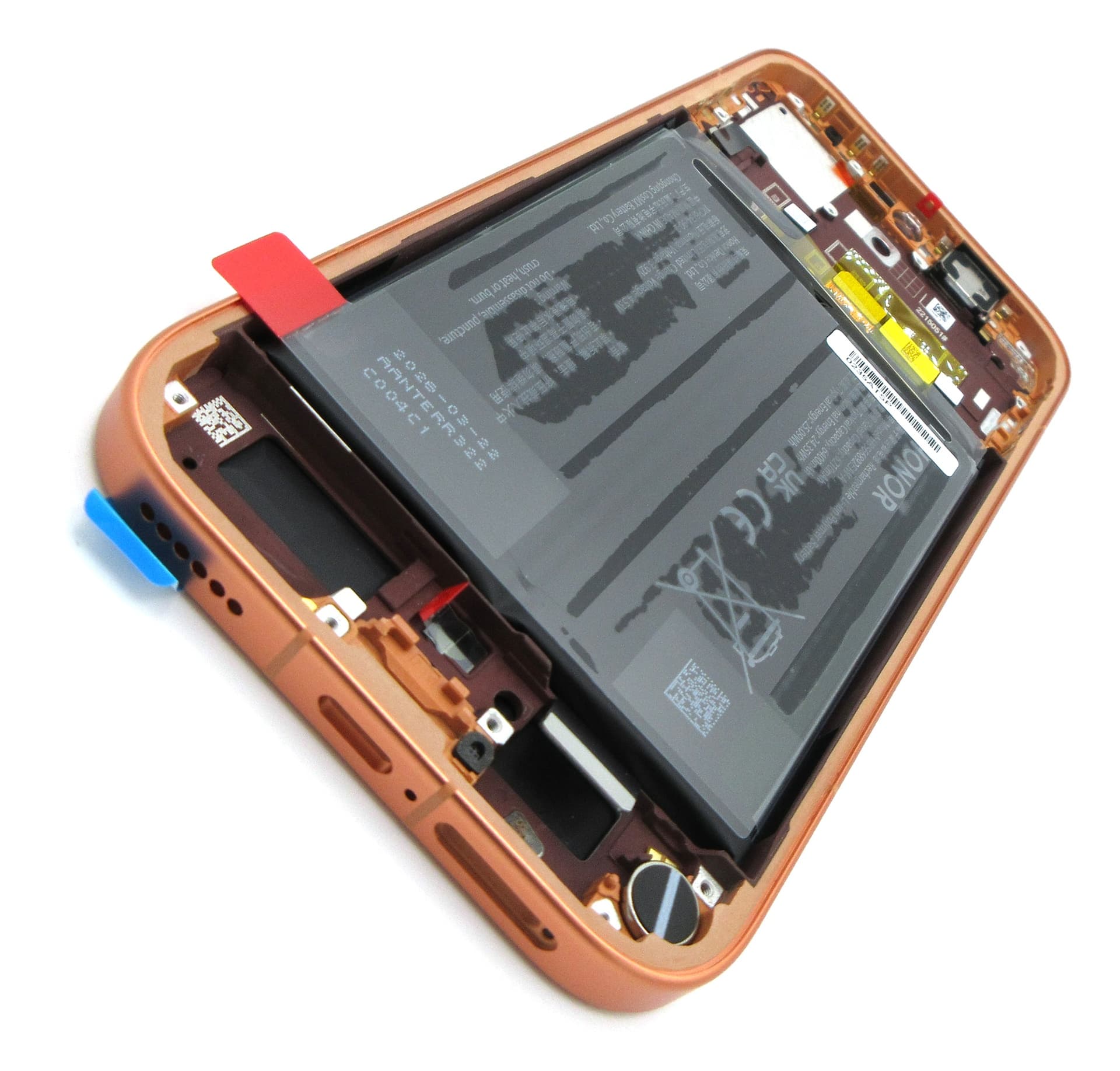 Honor 600 LCD Display / Screen + Touch + HB566892EIW-A Battery Assembly - Orange - view 2