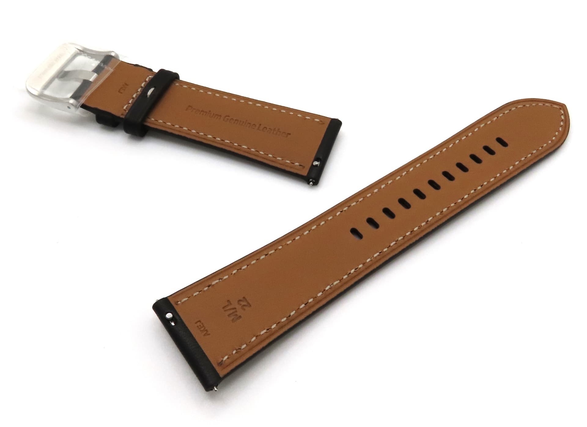 Samsung SM-R840 R845 Galaxy Watch3 Watch Strap Set - Black (Medium / Large) - view 2