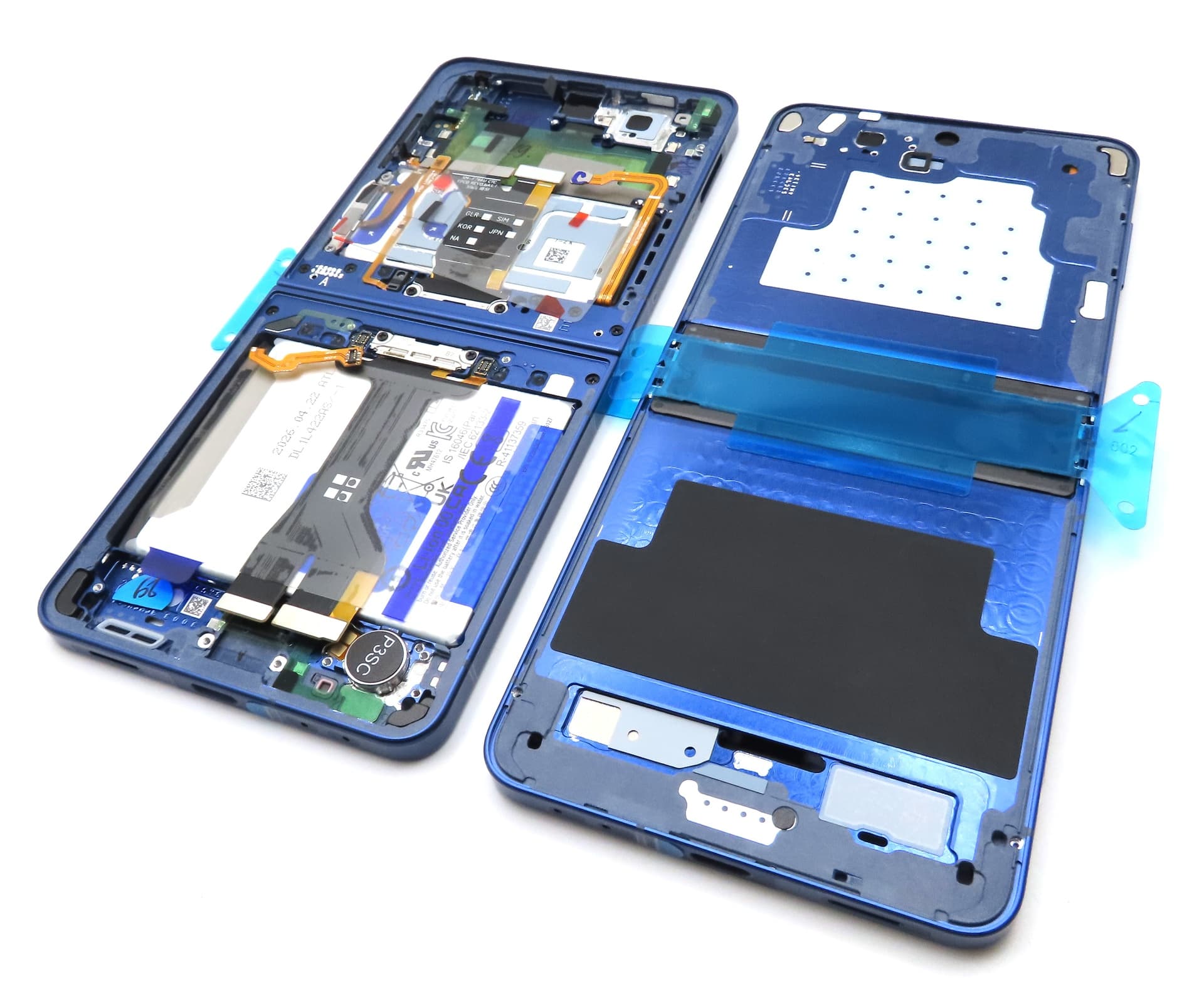 Samsung SM-F766 Galaxy Z Flip7 Display Frame + Battery Assembly - Blue Shadow - view 4