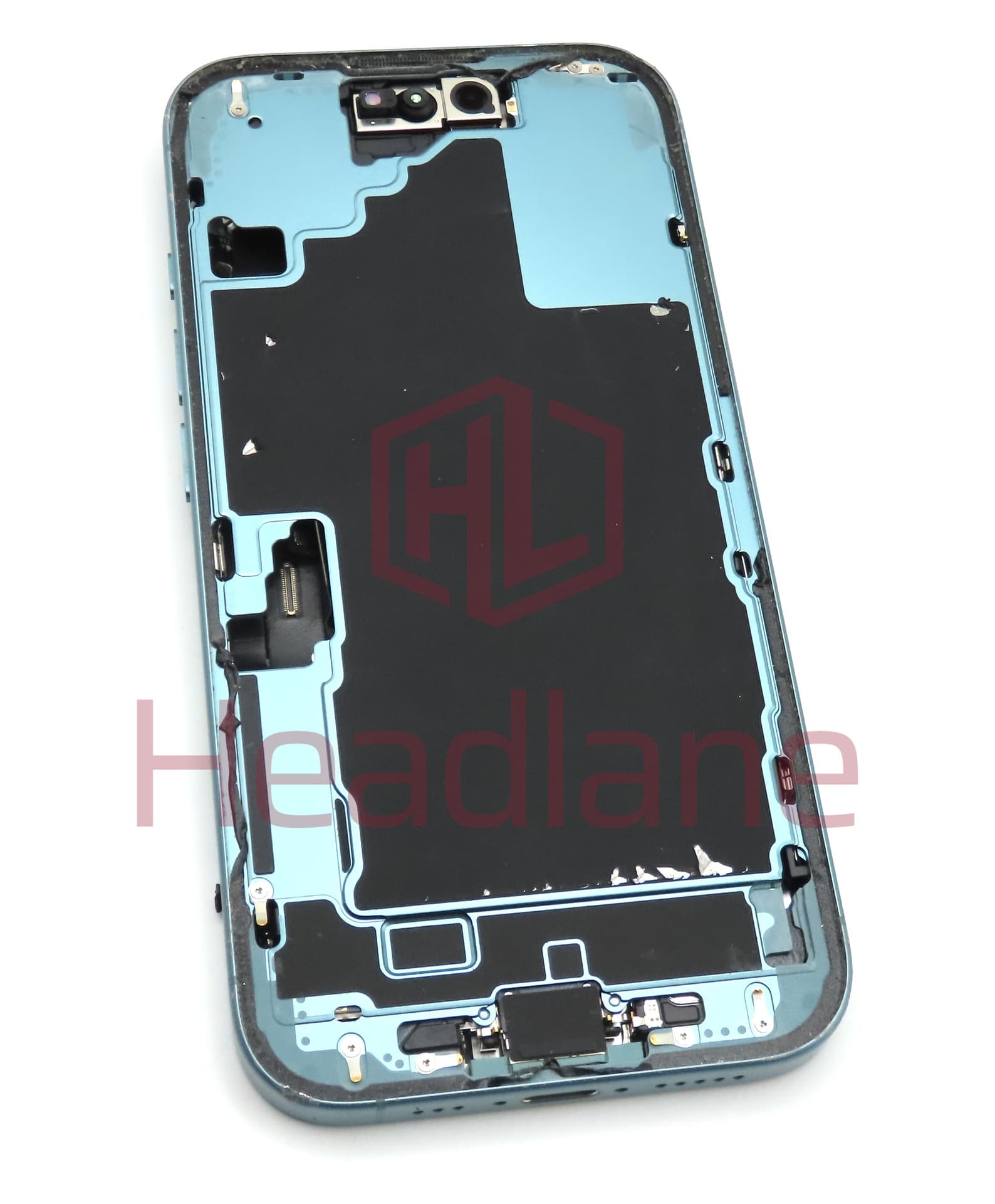 Apple iPhone 16 Back / Battery Cover + Small Parts - Teal (Pulled - Grade C) (No Camera) - view 2