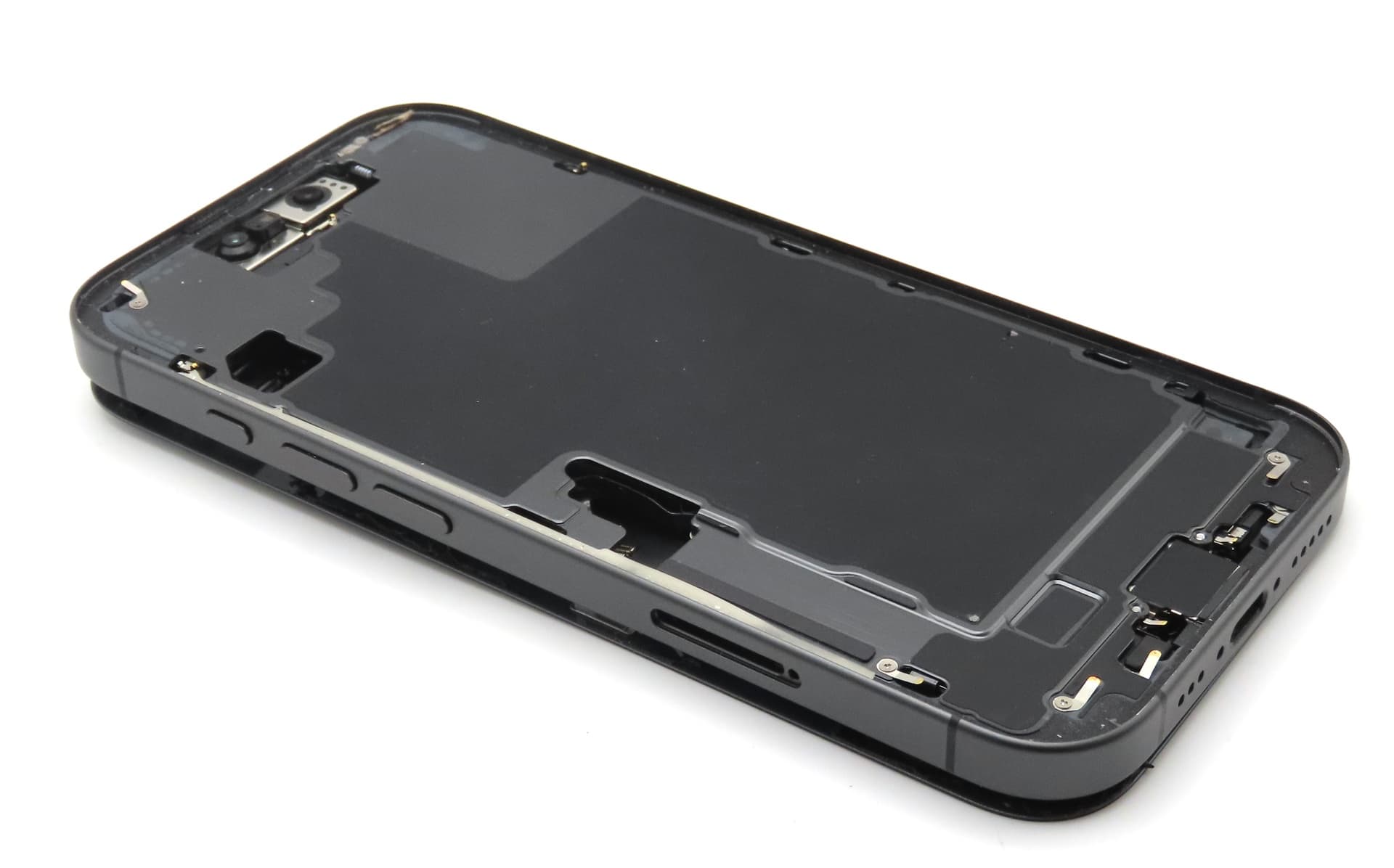 Apple iPhone 17 Back / Battery Cover + Small Parts - Black (Pulled - Grade B) (No Camera) - view 2