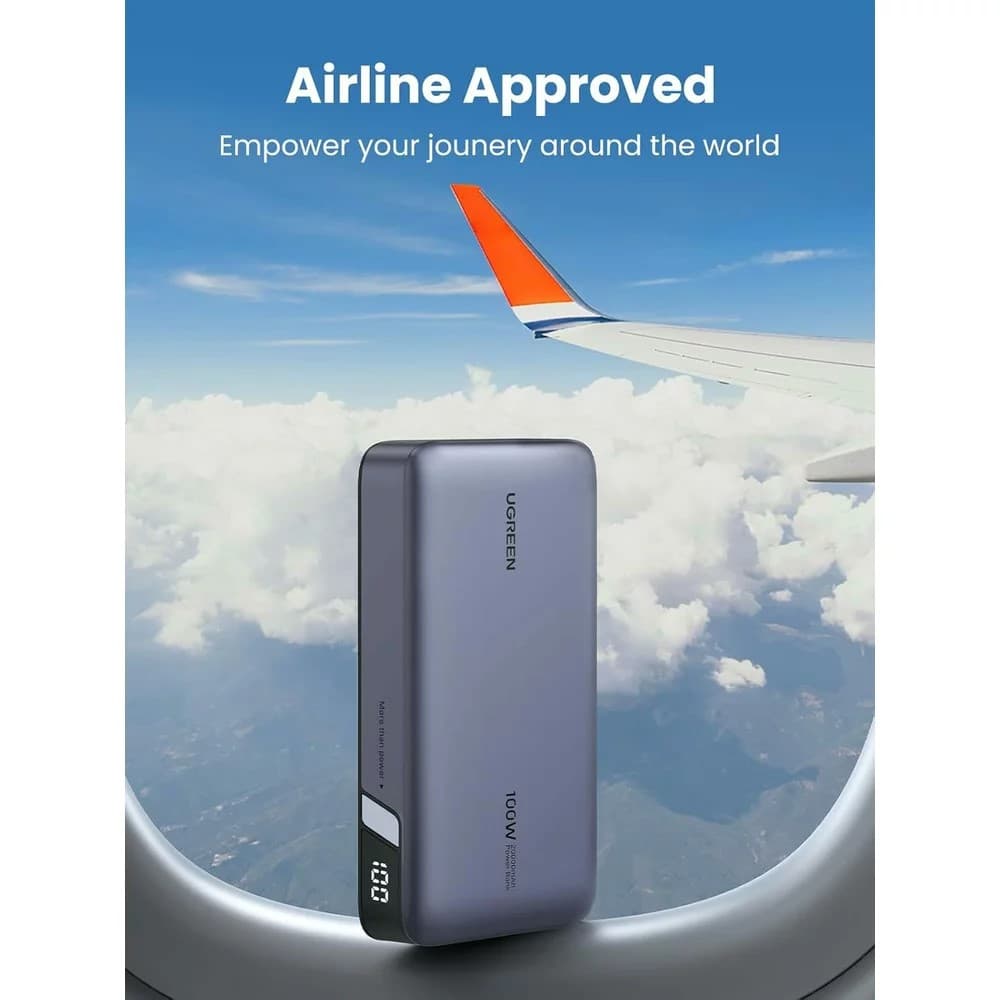 UGREEN PB720 Nexode 20000mAh 100W QC + PD Powerbank - Grey - view 5