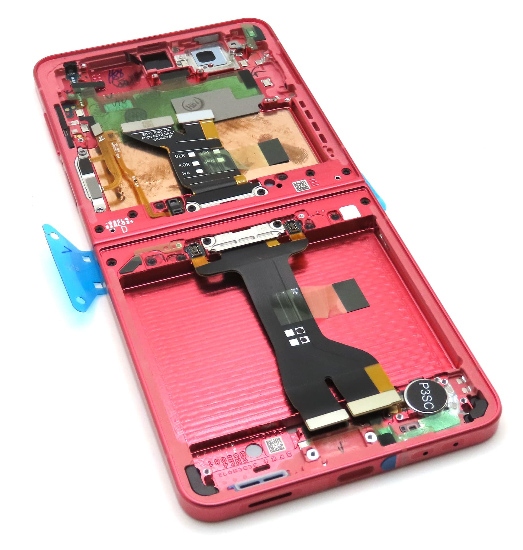 Samsung SM-F766 Galaxy Z Flip7 Display Frame - Coralred - view 3