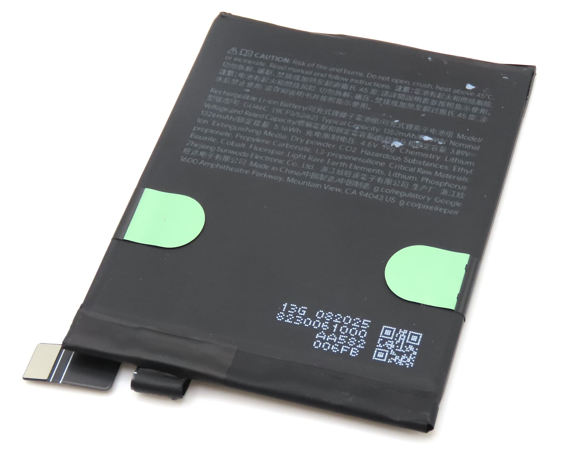 Google Pixel 10 Pro Fold GU46C 1352mAh Battery (Base) (Pulled) - view 2