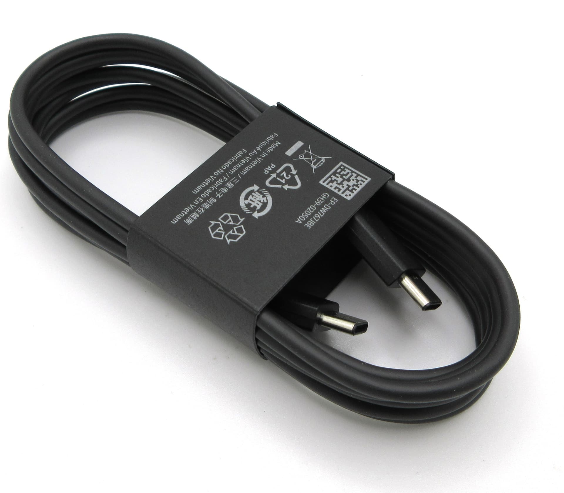 Samsung EP-DW767JBE USB-C to USB-C Cable - 180cm - Black - view 2