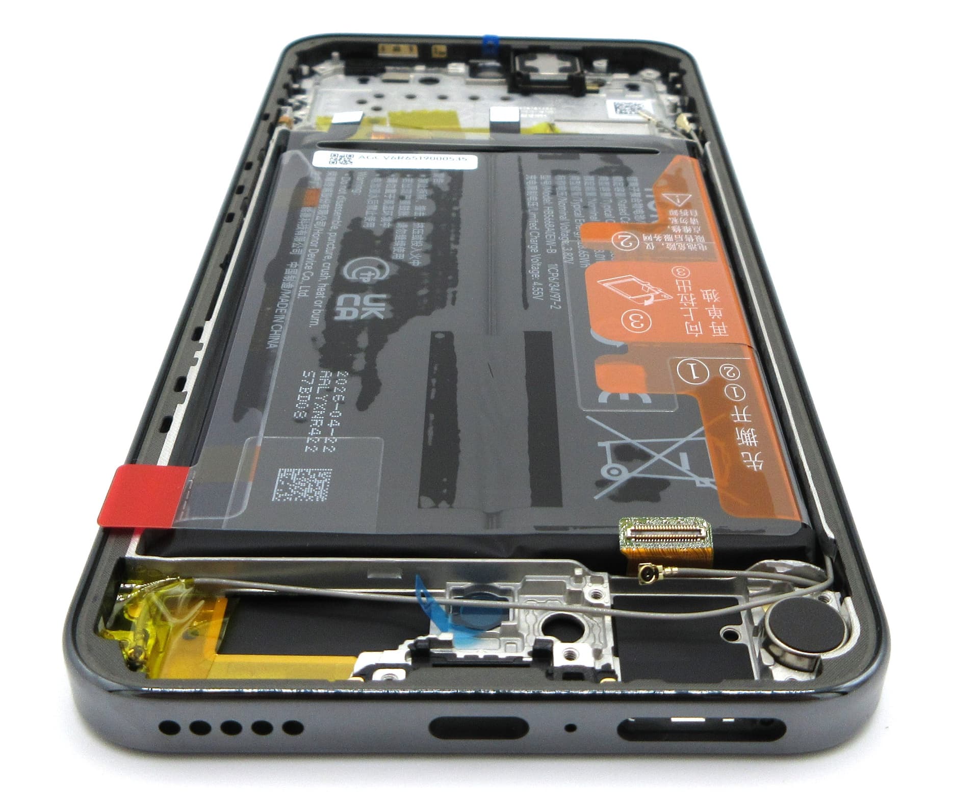 Honor Magic8 Lite LCD Display / Screen + Touch +  HB5668A0EIW-B Battery Assembly - Midnight Black - view 2