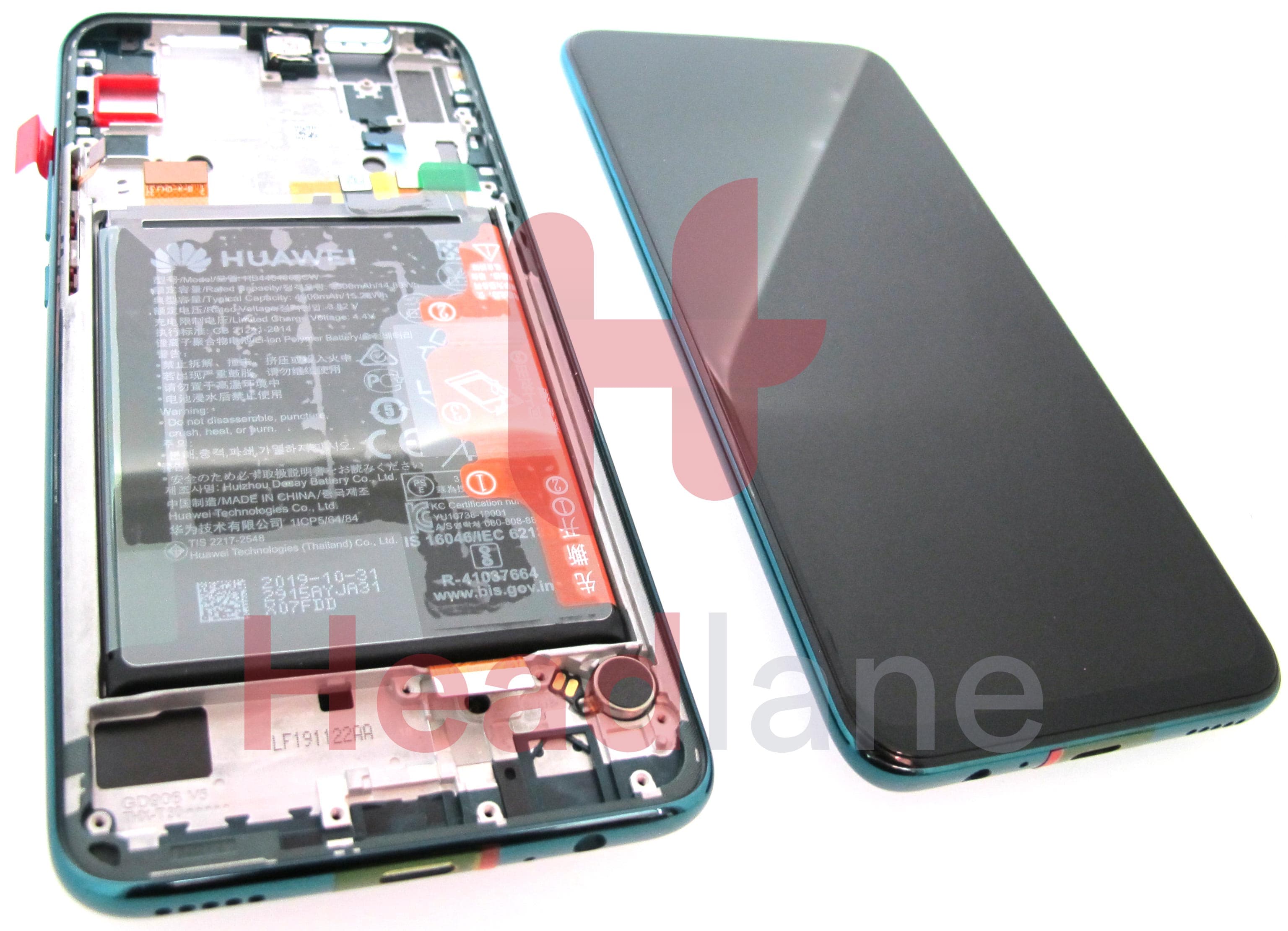 Huawei P Smart Z LCD Display / Screen + Touch + Battery - Green - view 2